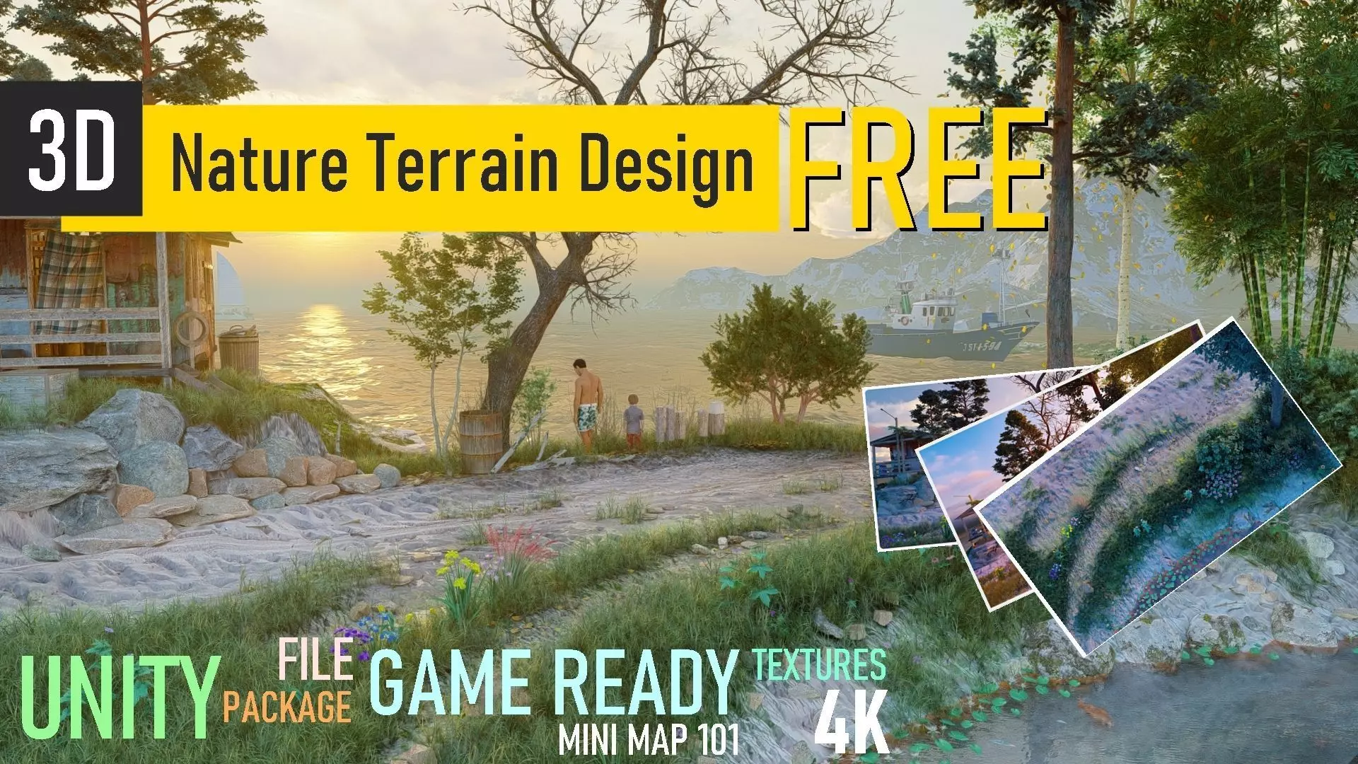 Nature Terrain 101 3D model_0