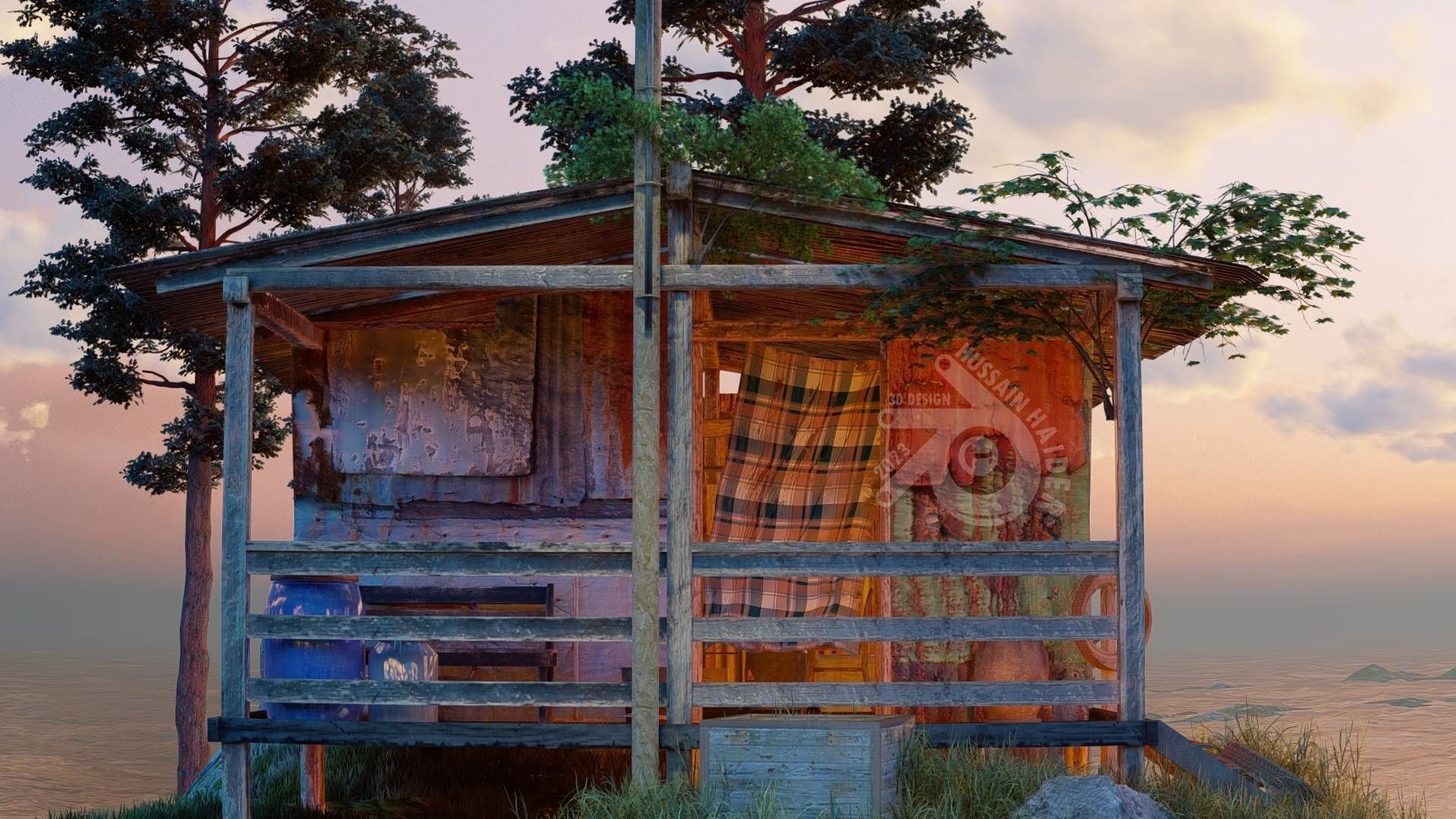 Nature Terrain 101 3D model_7