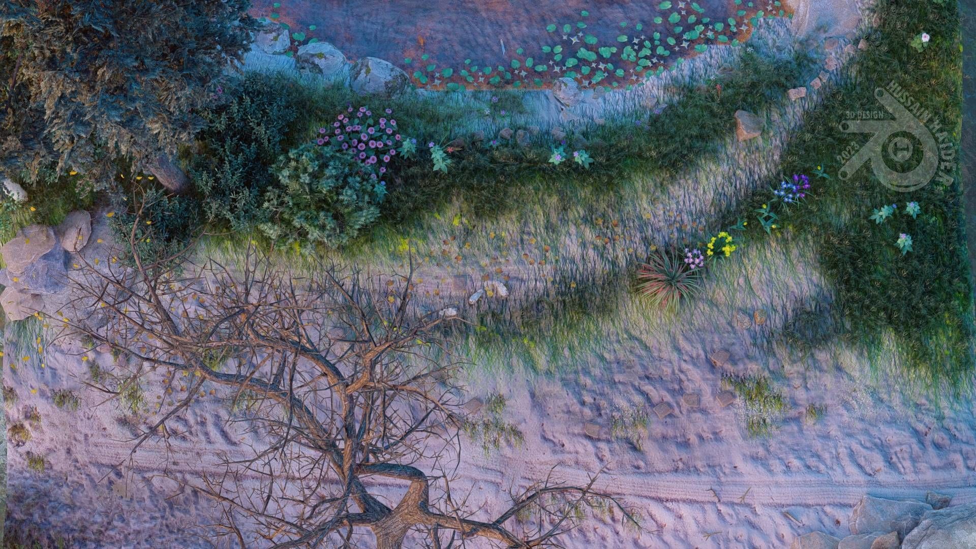 Nature Terrain 101 3D model_12