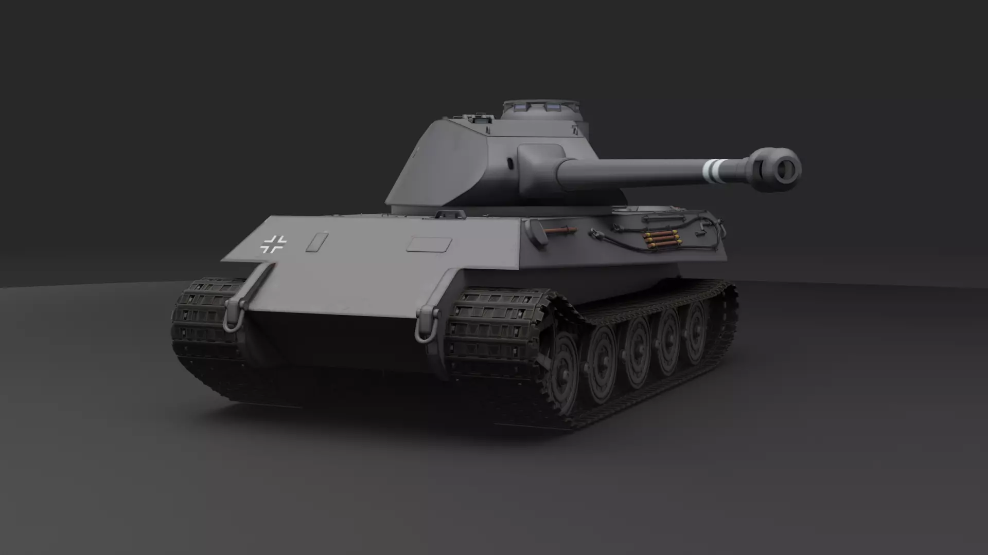 Panzerkampfwagen Tiger 2 prototype 3D model