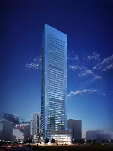 3Dmax fashion city commercial square building 256