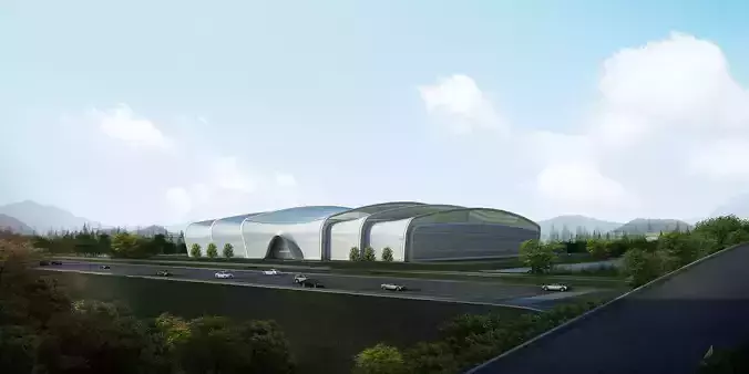 3Dmax fashion city commercial square building 259