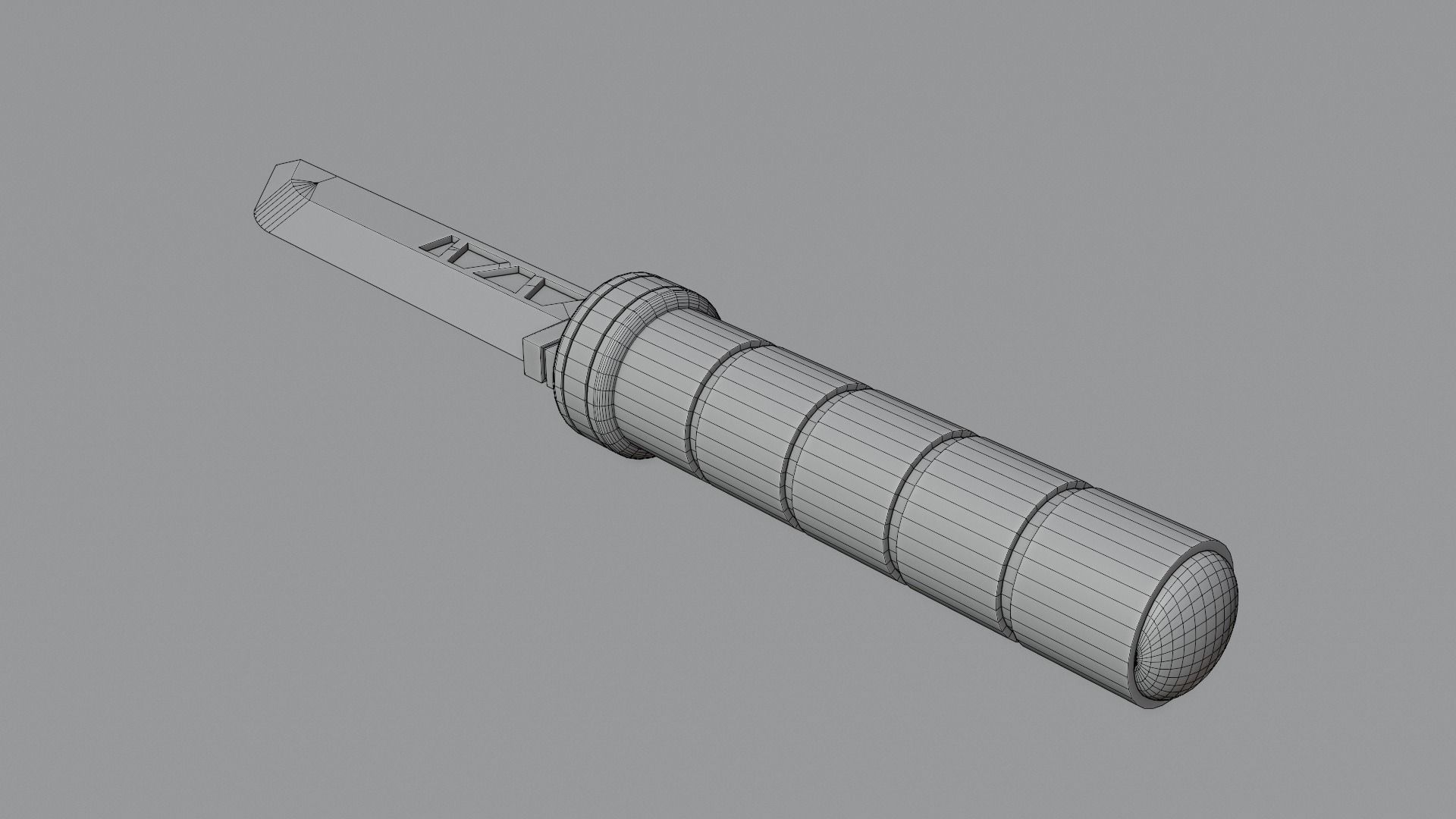 Cyberpunk knife 3D model Low-poly 3D model_18