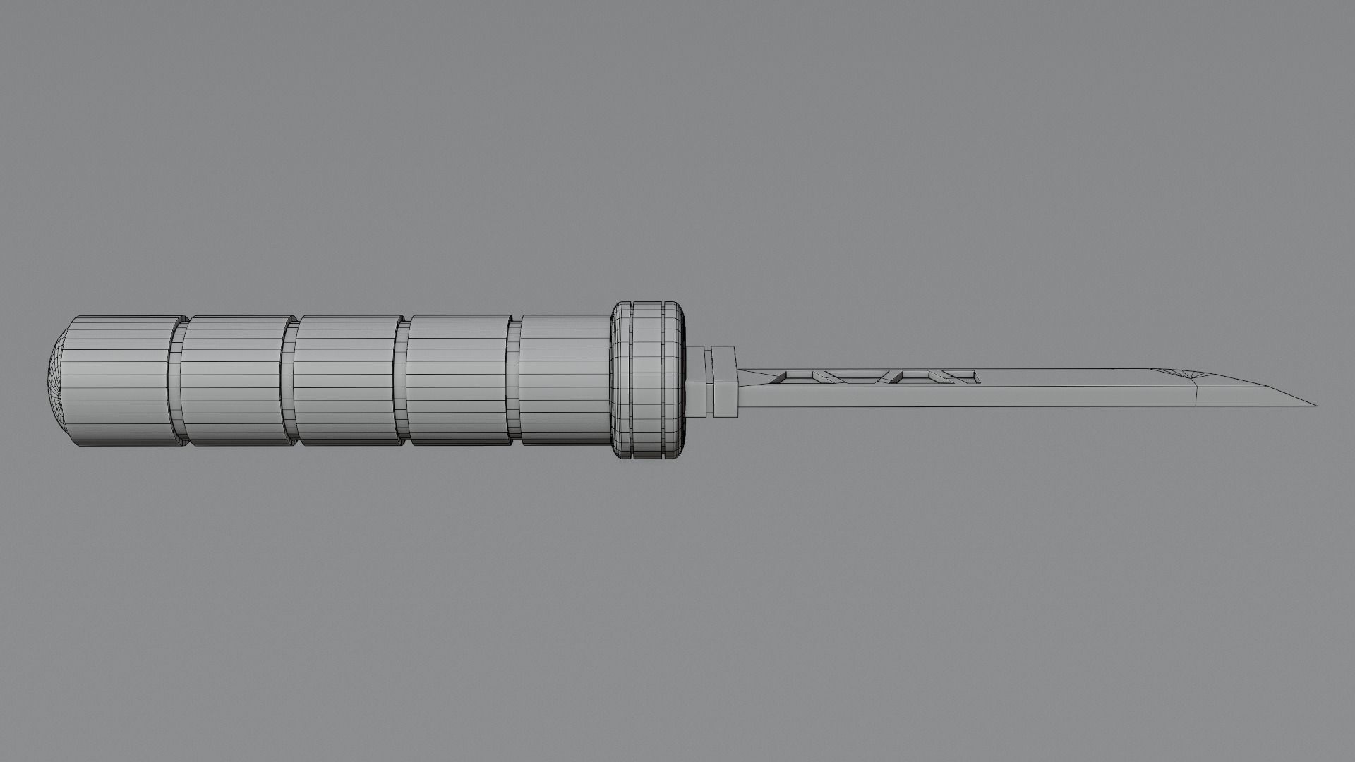 Cyberpunk knife 3D model Low-poly 3D model_15