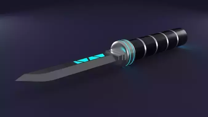 Cyberpunk knife 3D model
