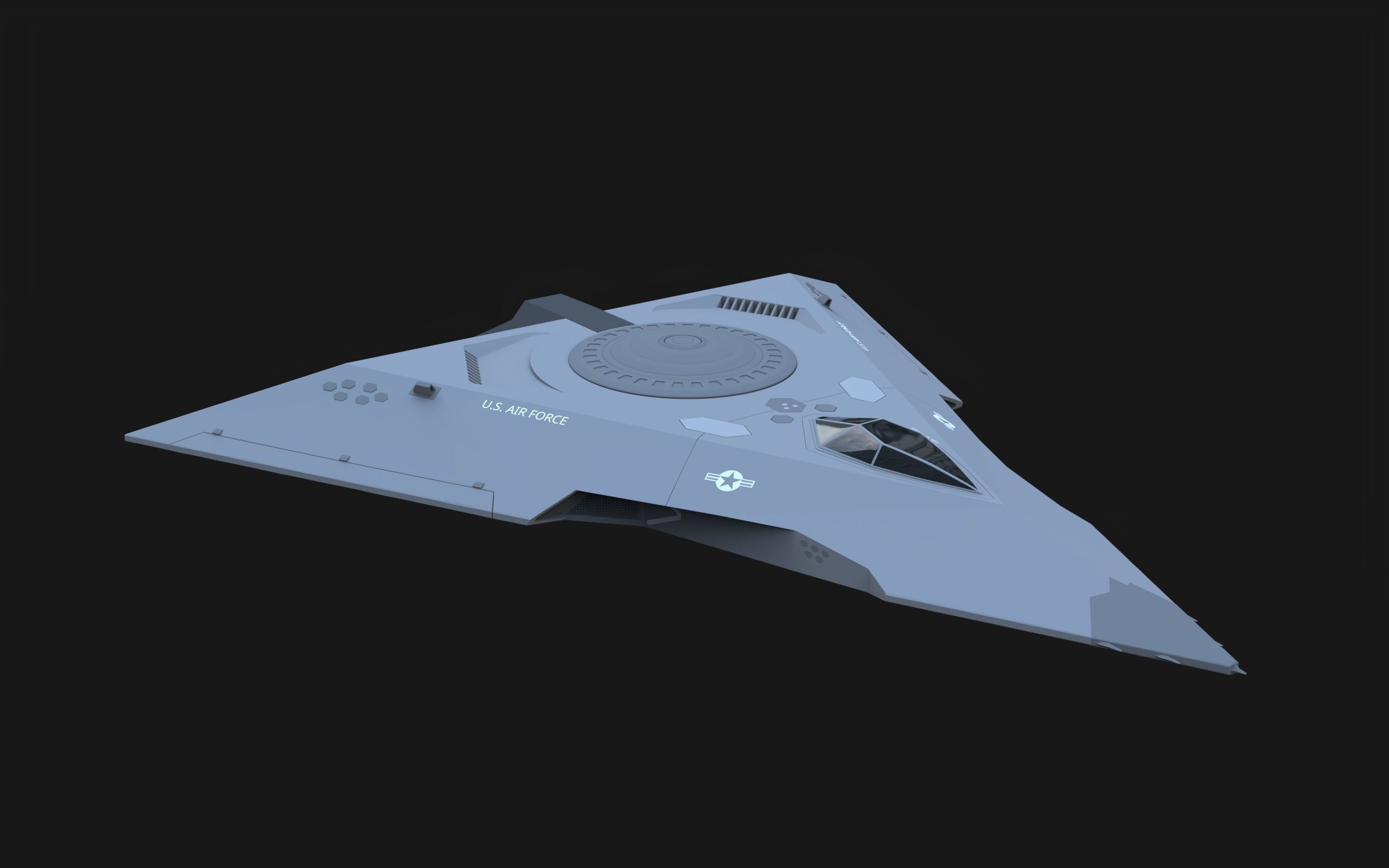 TR-3B Black Manta - OMSX 3D model_4