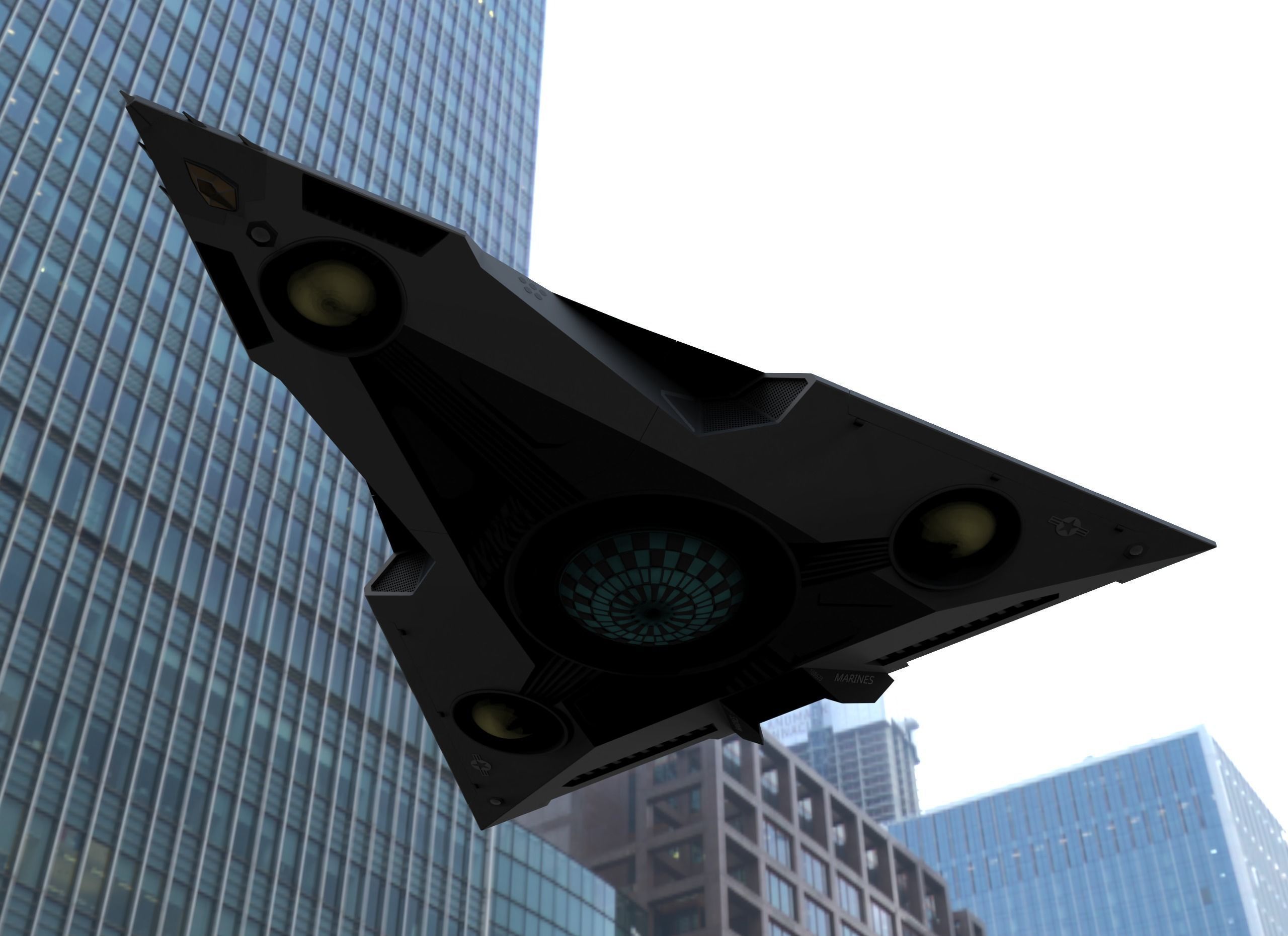 TR-3B Black Manta - OMSX 3D model_2