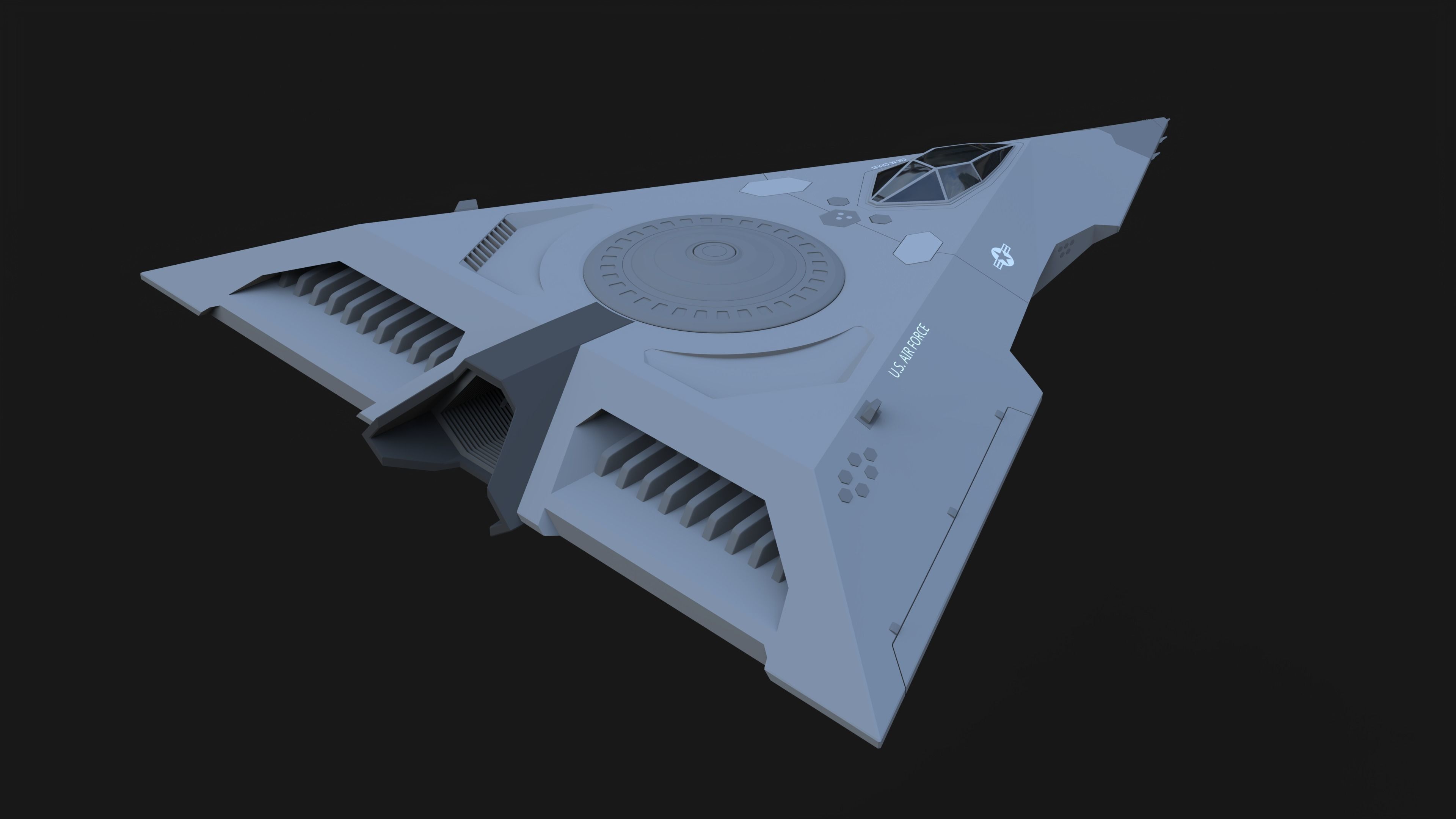 TR-3B Black Manta - OMSX 3D model_7