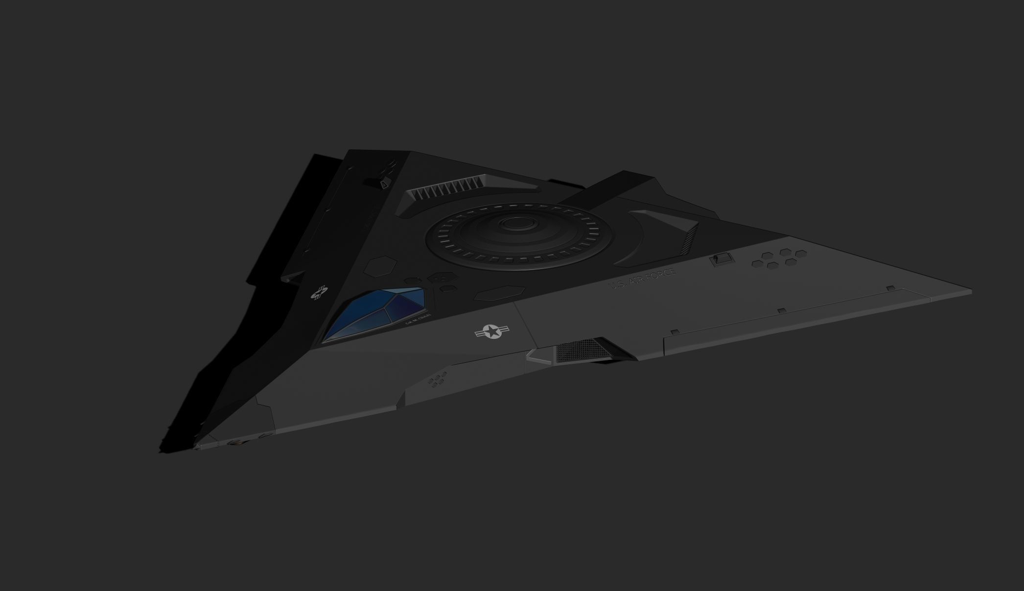 TR-3B Black Manta - OMSX 3D model_8