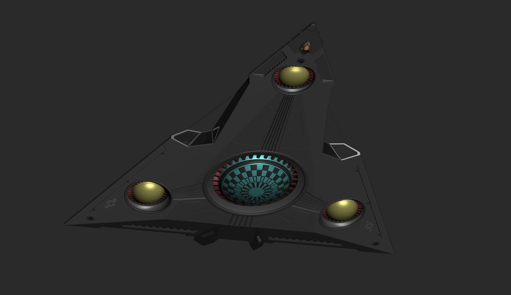 TR-3B Black Manta - OMSX 3D model_10