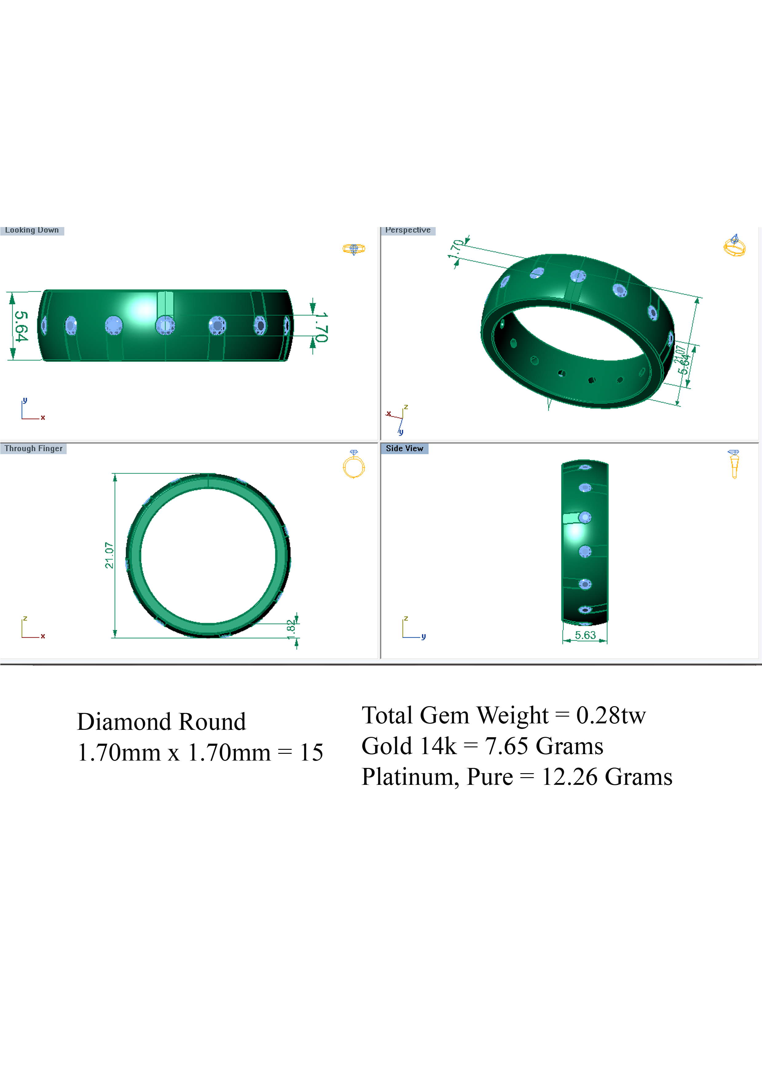 Wedding Band 3D print model_6