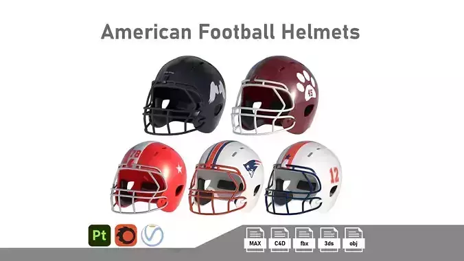 American Football Helmets Collection  