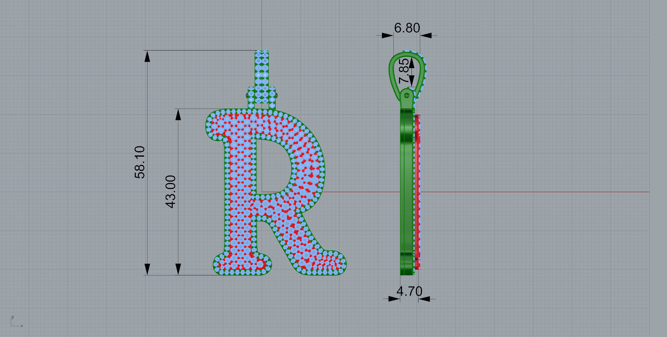 Gold N1071 3D print model_14