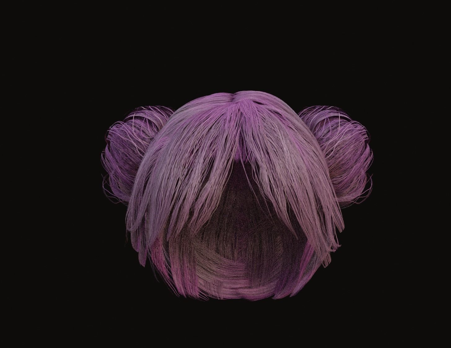 Male and Female - Professional Realtime Hair cards V2 Low-poly 3D model_9