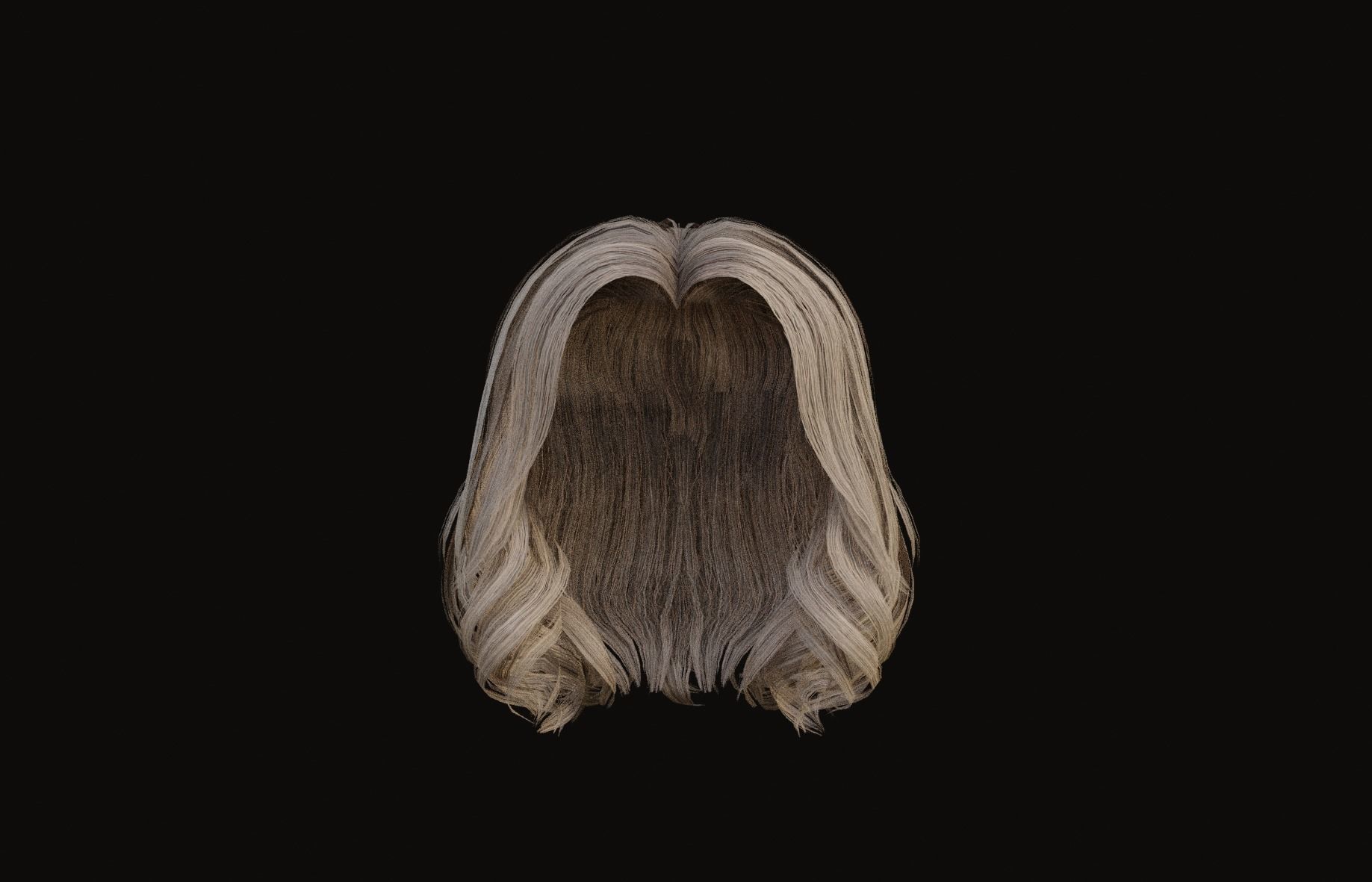 Male and Female - Professional Realtime Hair cards V2 Low-poly 3D model_13