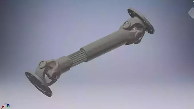 Double Cardan Shaft 3d model 3D model