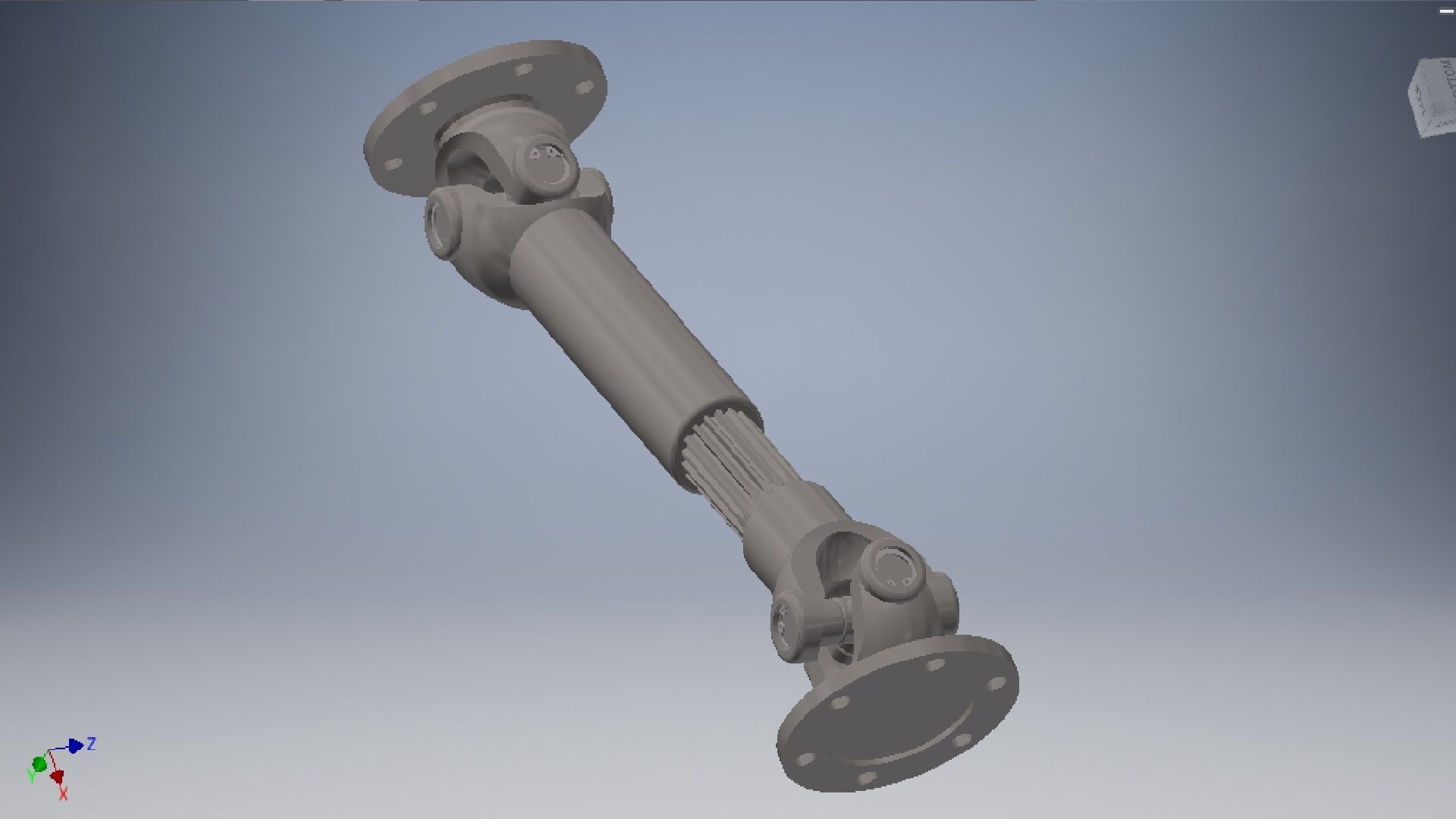 Double Cardan Shaft 3d model 3D model_5