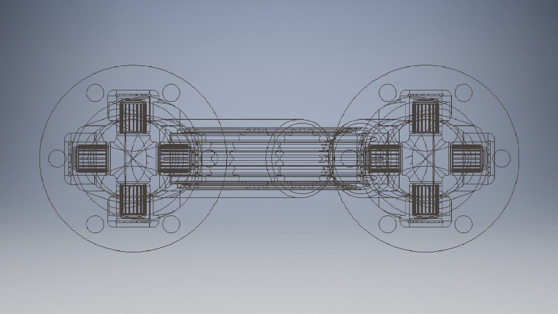 Double Cardan Shaft 3d model 3D model_1