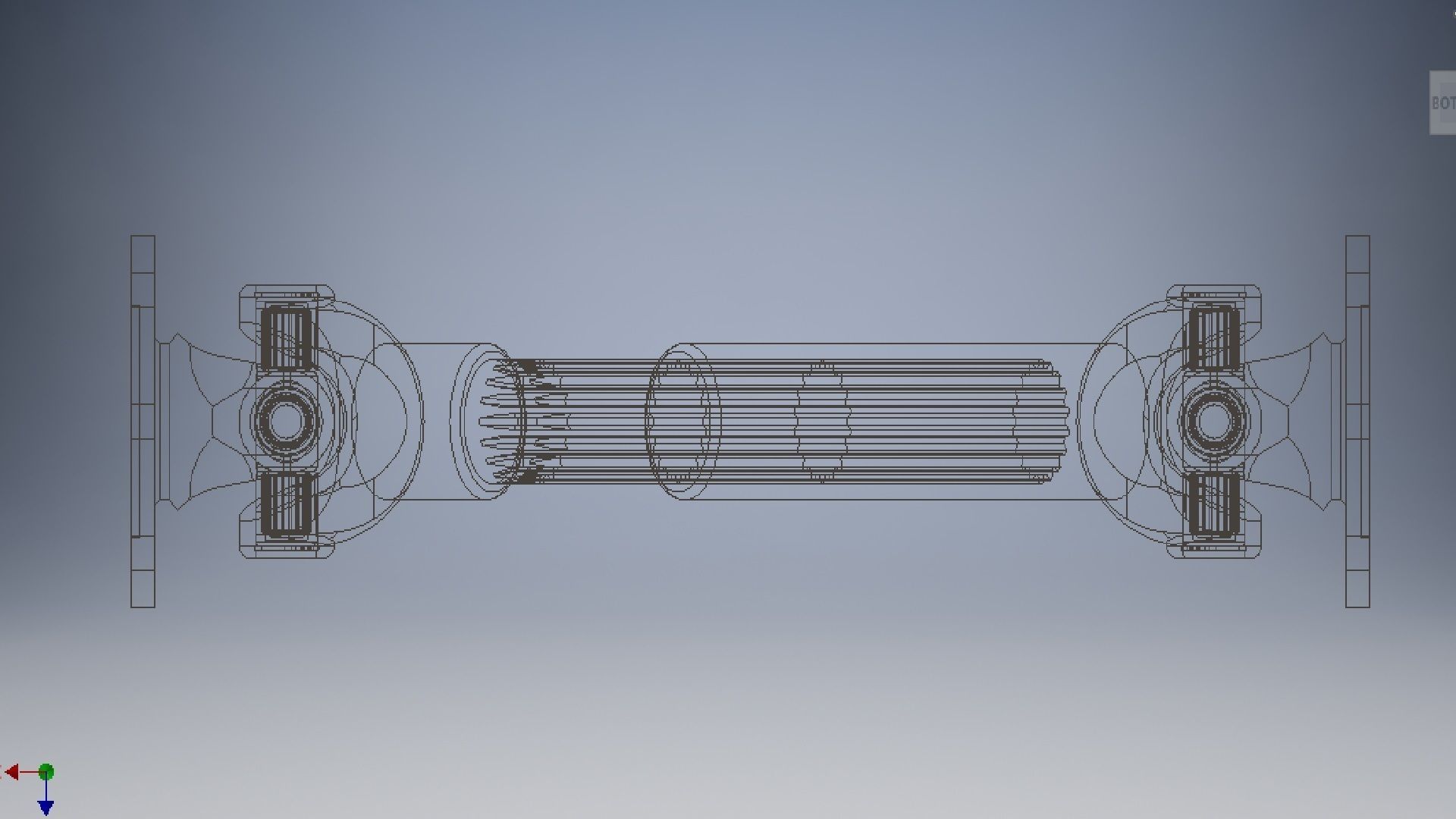 Double Cardan Shaft 3d model 3D model_7