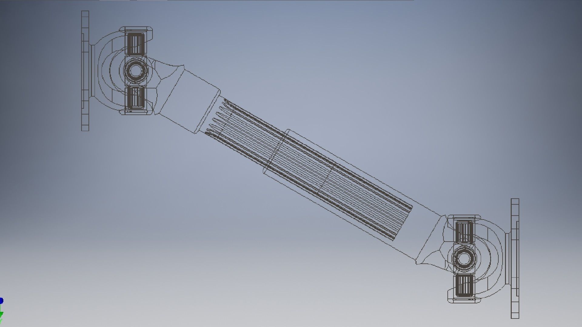 Double Cardan Shaft 3d model 3D model_6