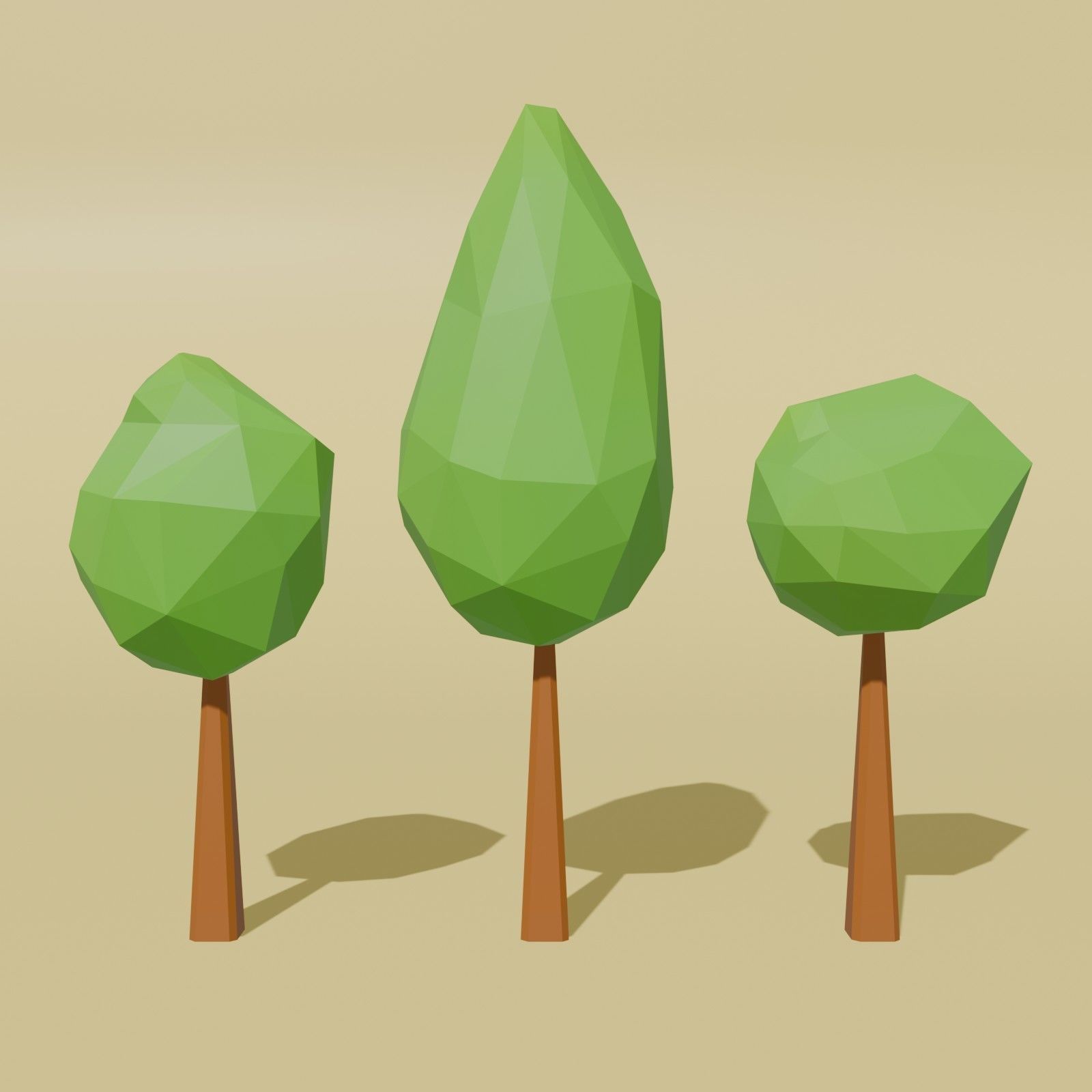 Low Poly Nature Pack Vol 1 Low-poly 3D model_5