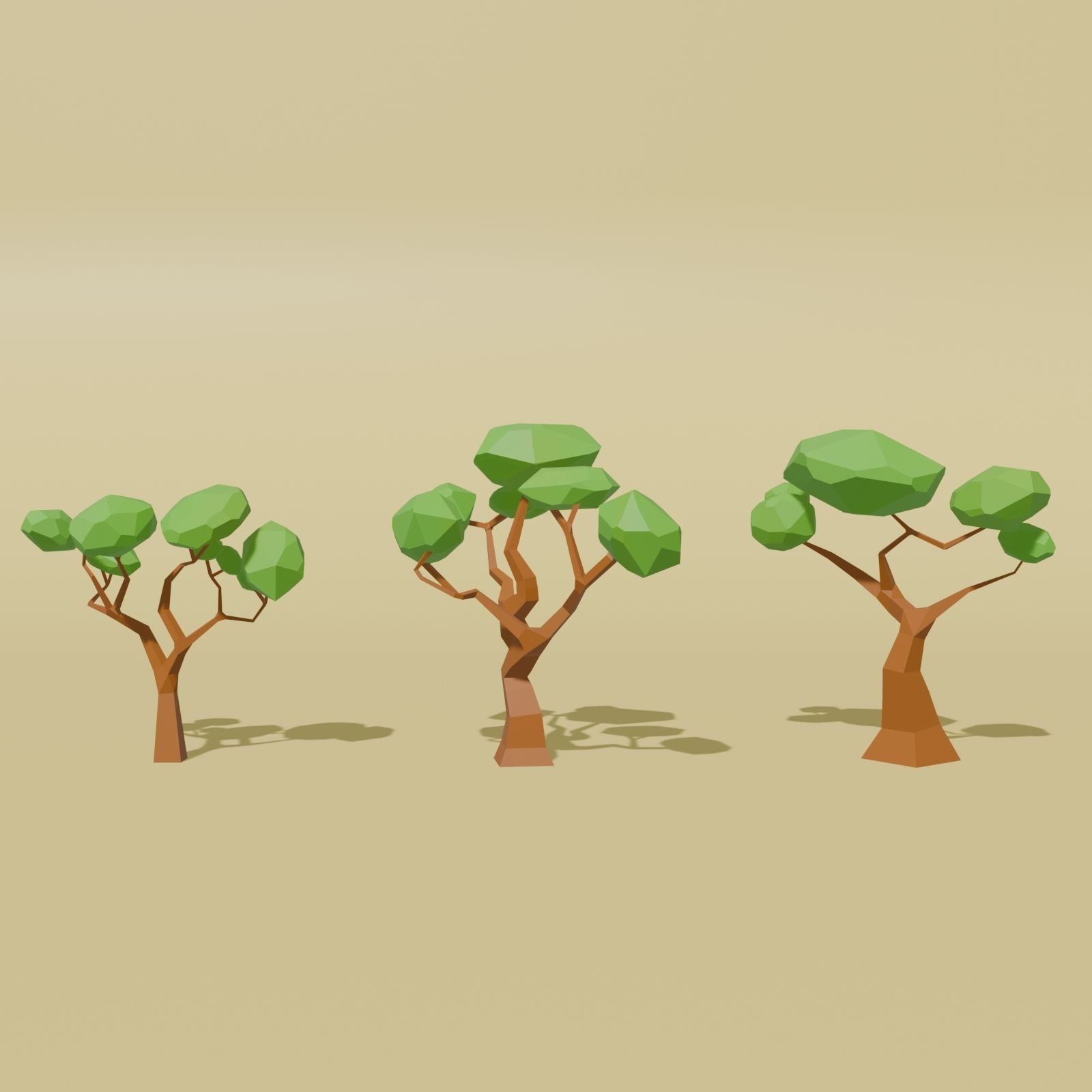 Low Poly Nature Pack Vol 1 Low-poly 3D model_6