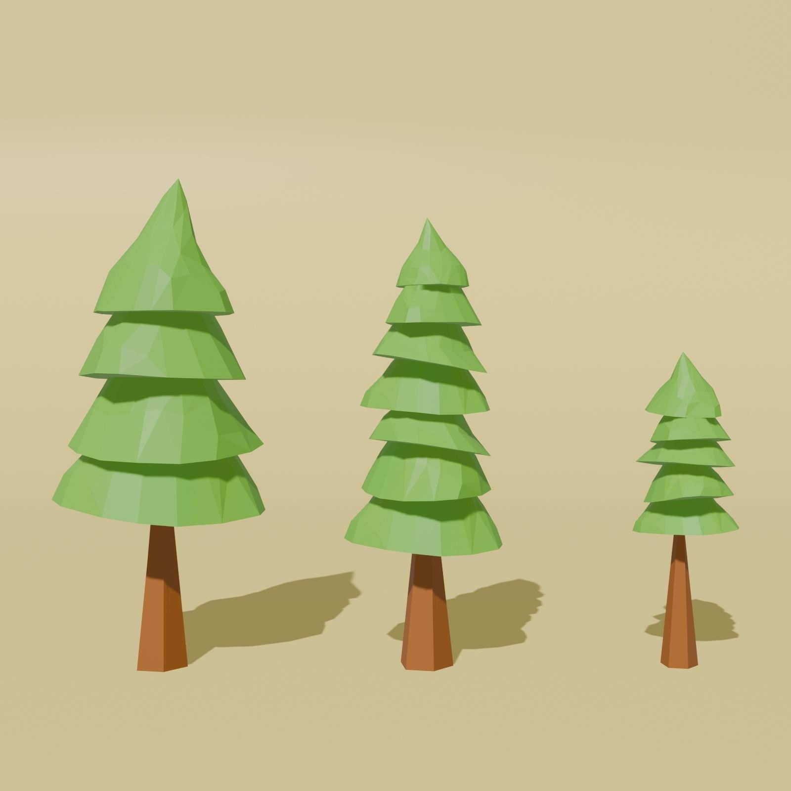 Low Poly Nature Pack Vol 1 Low-poly 3D model_8