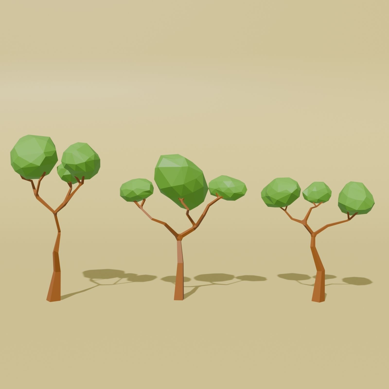 Low Poly Nature Pack Vol 1 Low-poly 3D model_7