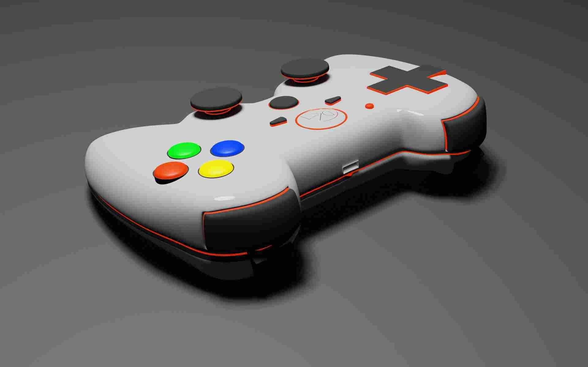 GamePad 3D Model Low-poly 3D model_14