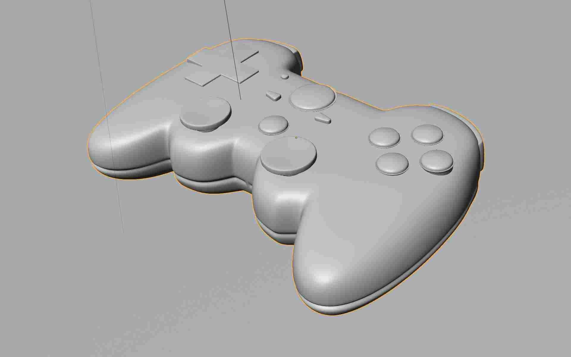 GamePad 3D Model Low-poly 3D model_3