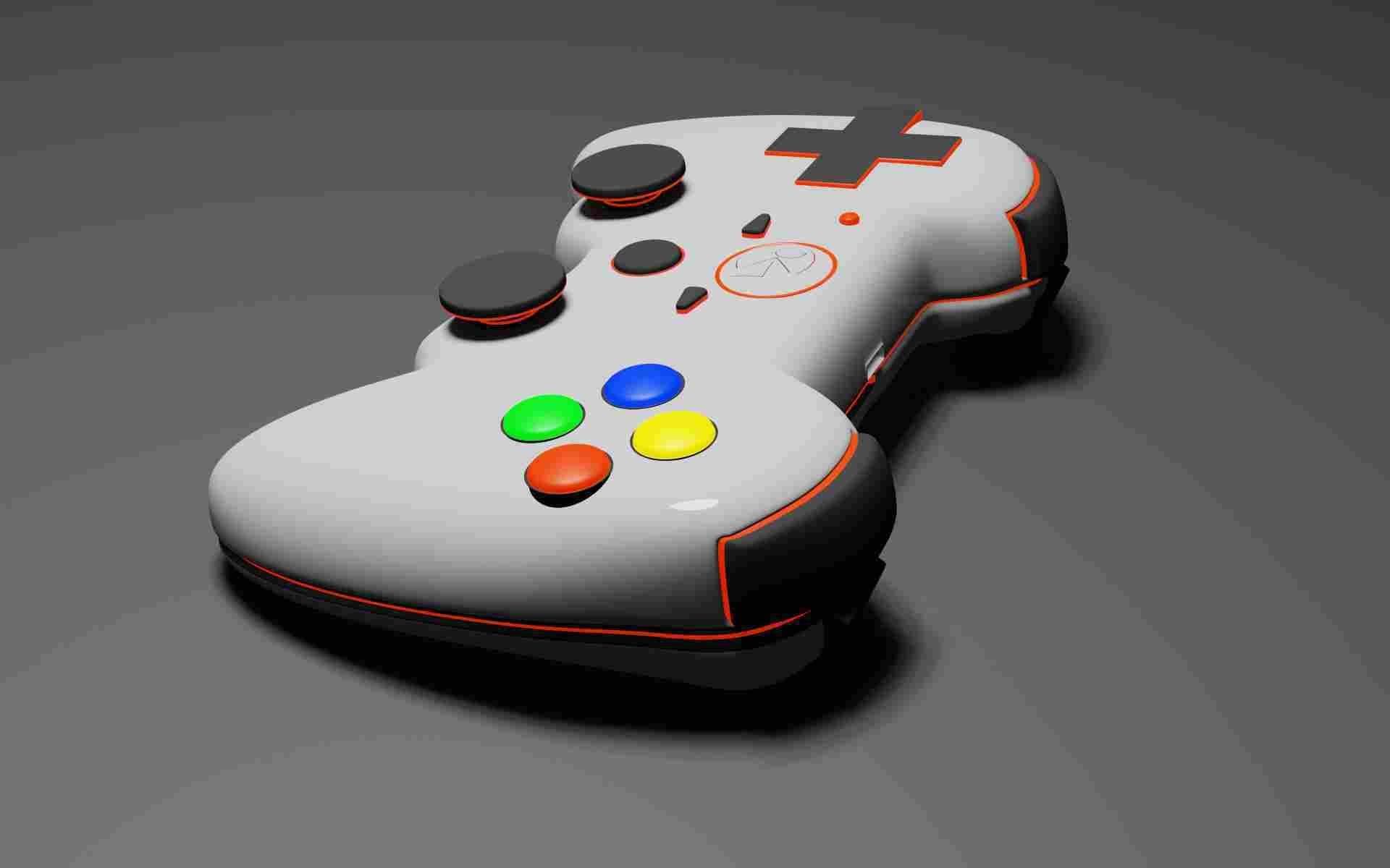 GamePad 3D Model Low-poly 3D model_16