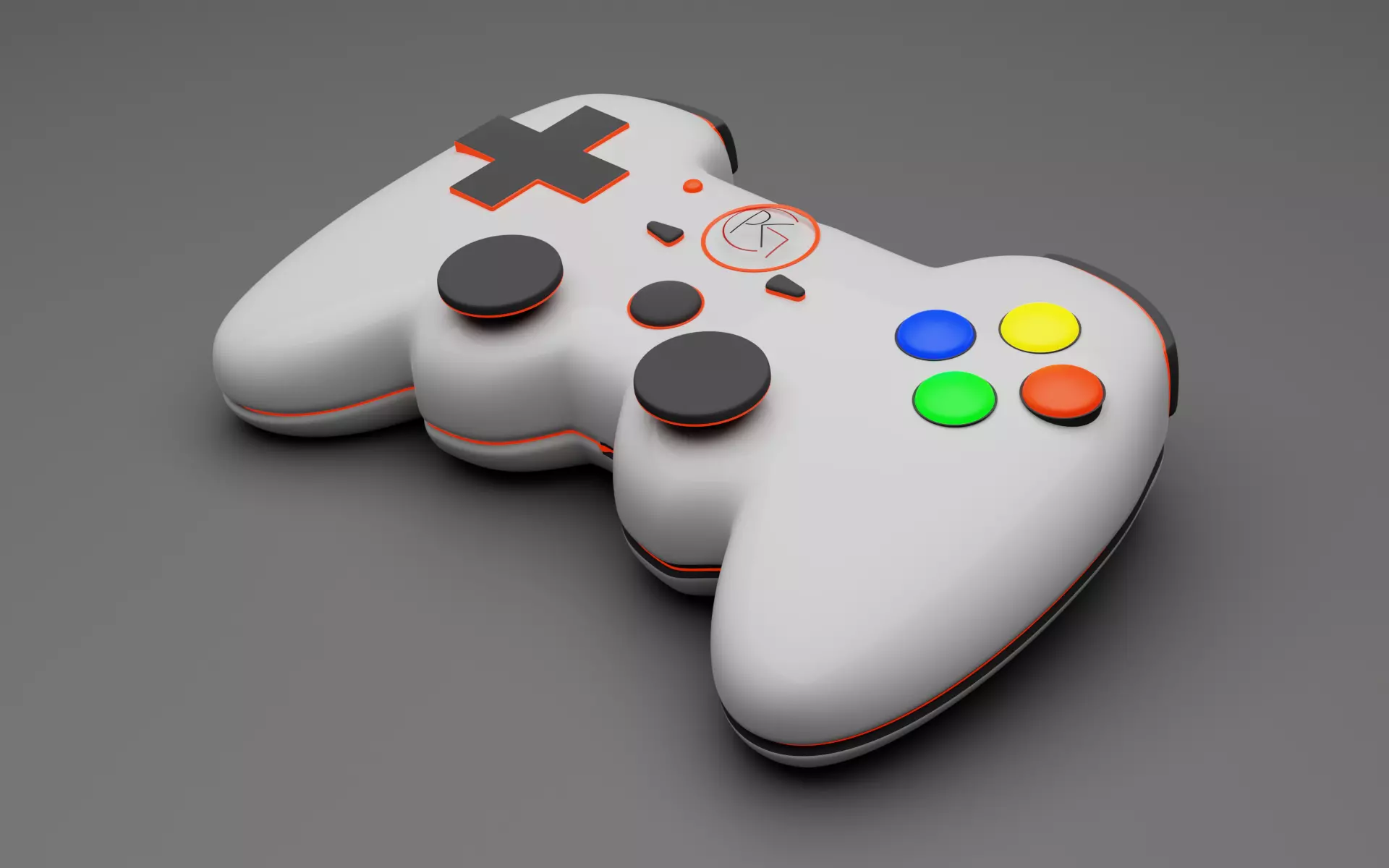 GamePad 3D Model Low-poly 3D model_0