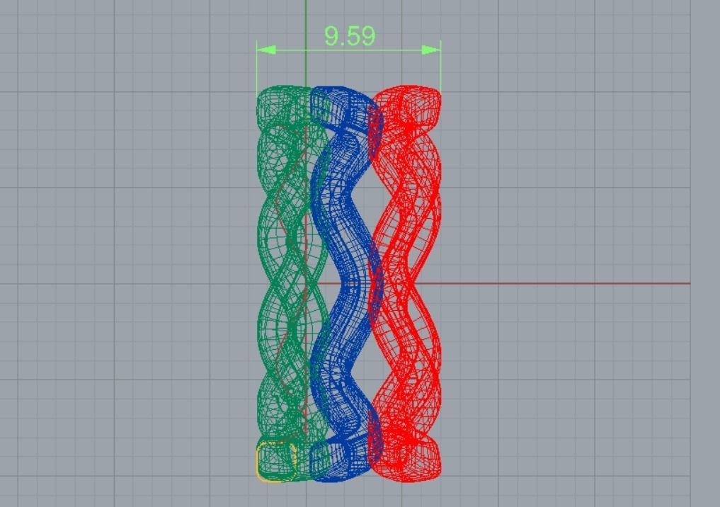 3Ring in 1 3D print model_11