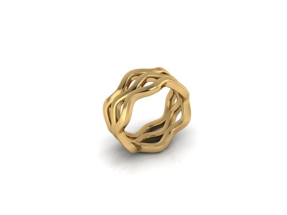 3Ring in 1 3D print model_4