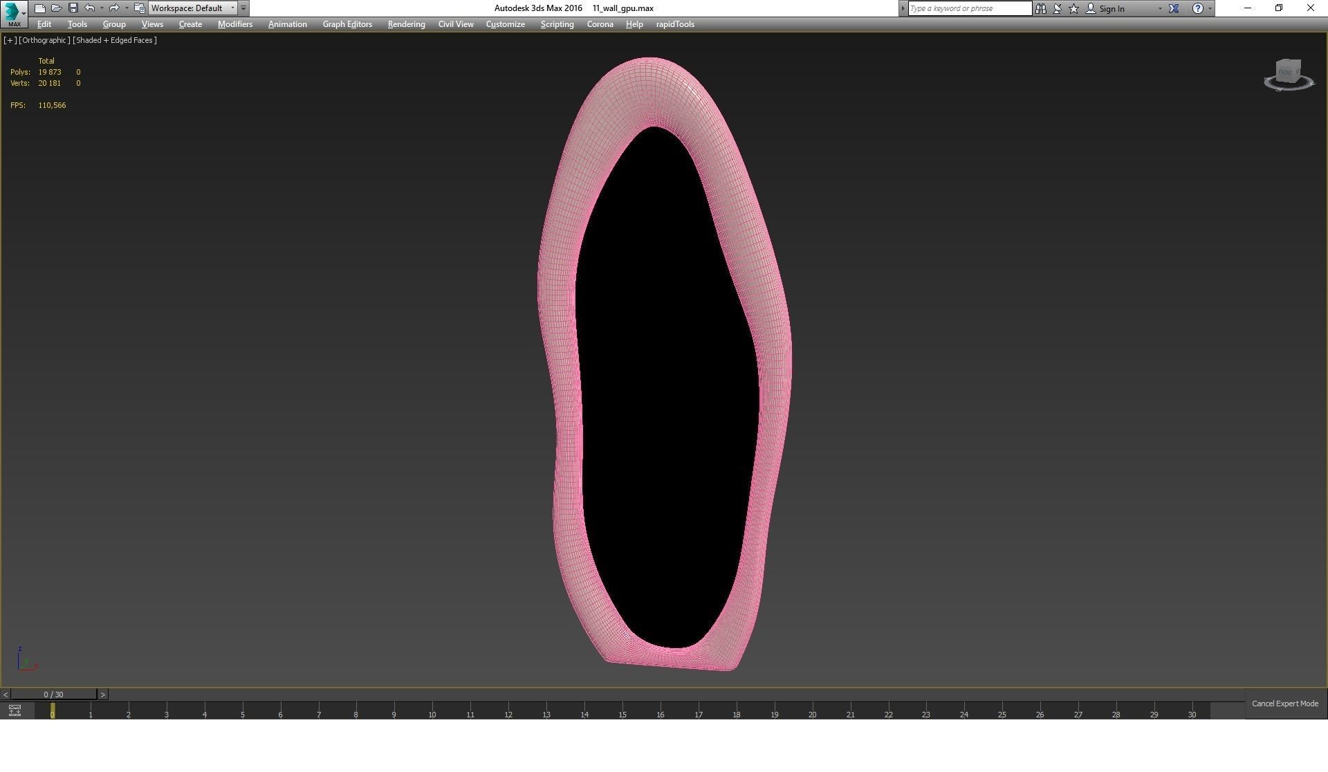 Amon Irregular Floor Mirror By Wrought Studio - Wayfair 3D model_5