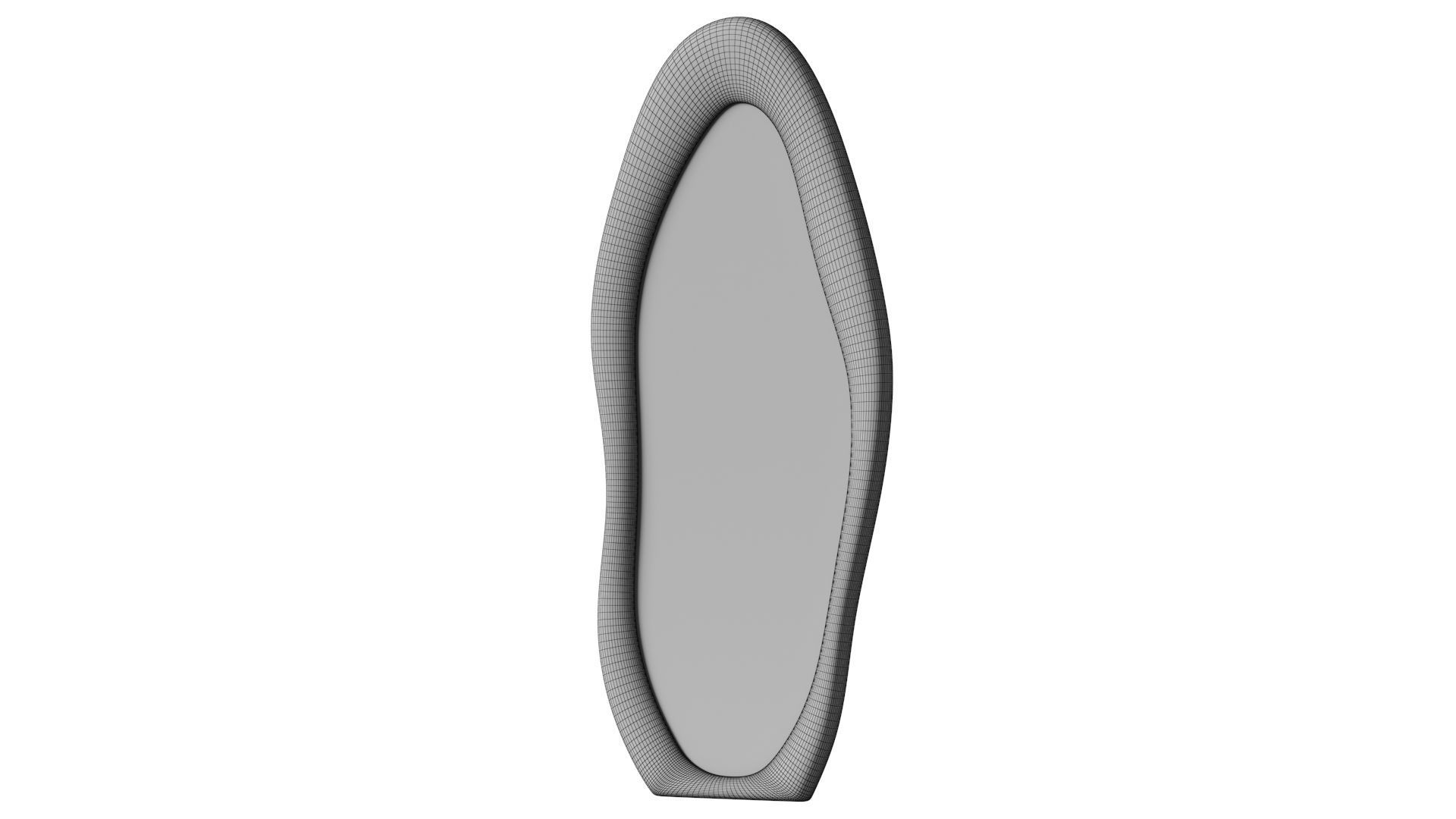 Amon Irregular Floor Mirror By Wrought Studio - Wayfair 3D model_3