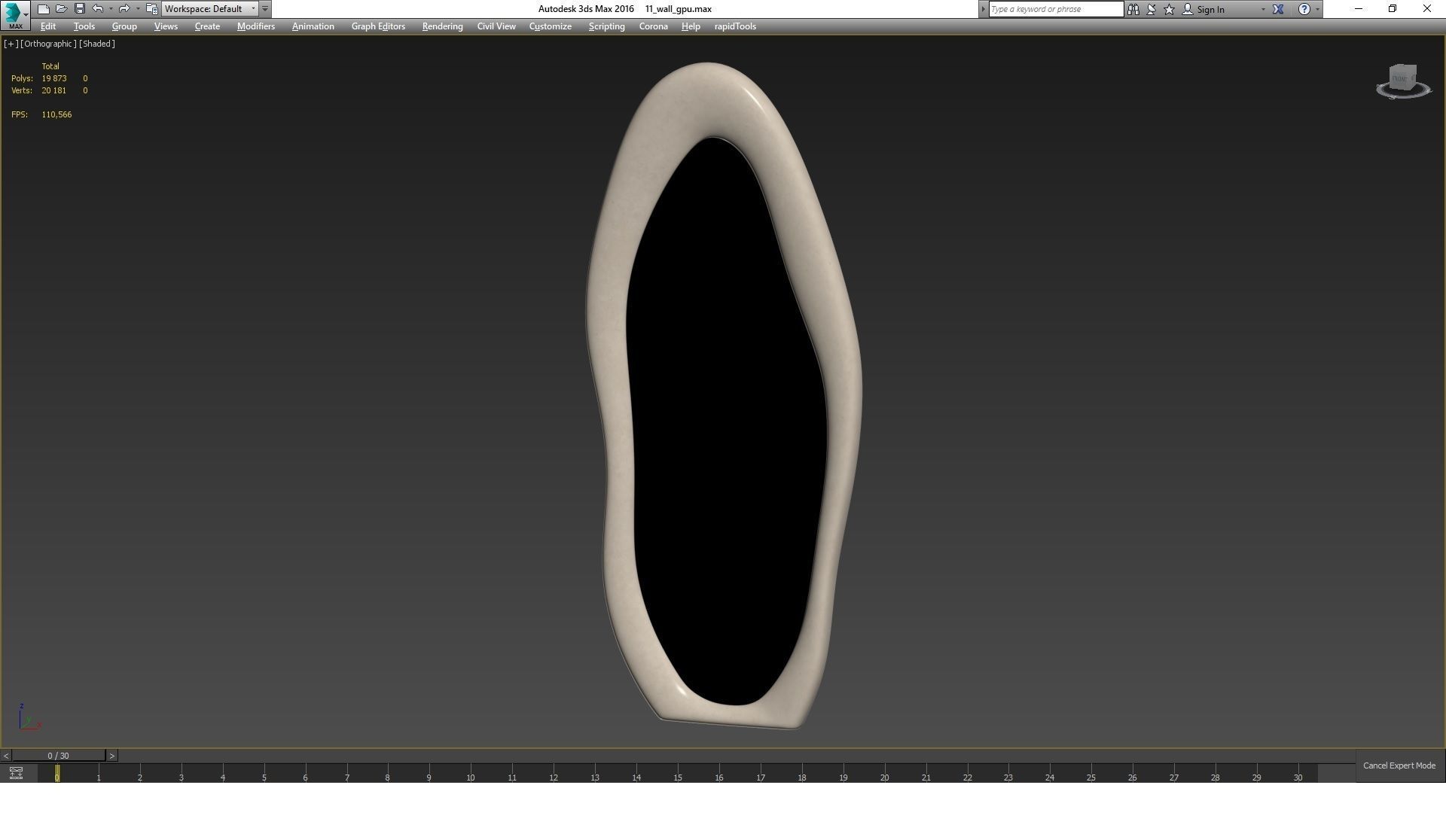 Amon Irregular Floor Mirror By Wrought Studio - Wayfair 3D model_6