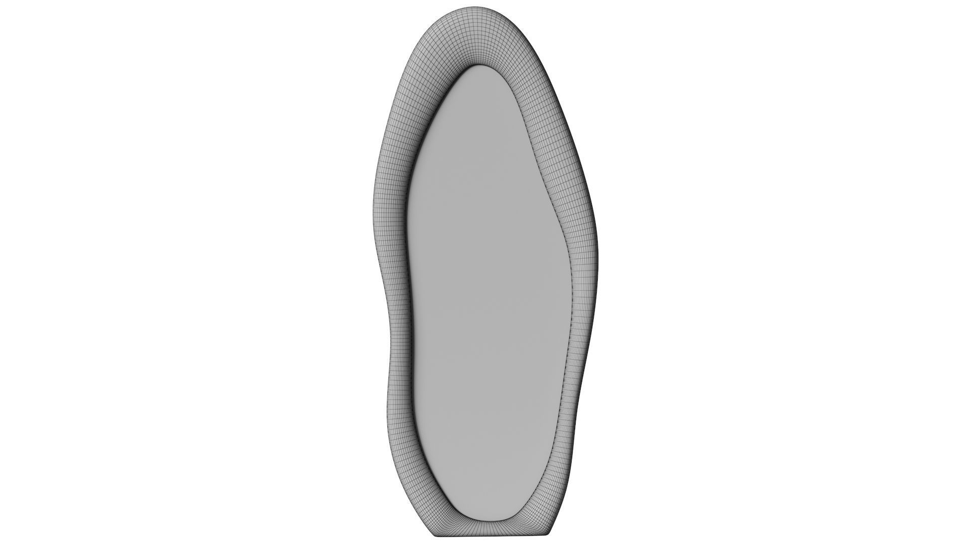 Amon Irregular Floor Mirror By Wrought Studio - Wayfair 3D model_2