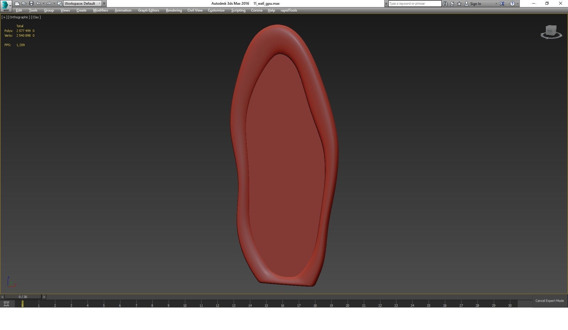 Amon Irregular Floor Mirror By Wrought Studio - Wayfair 3D model_4