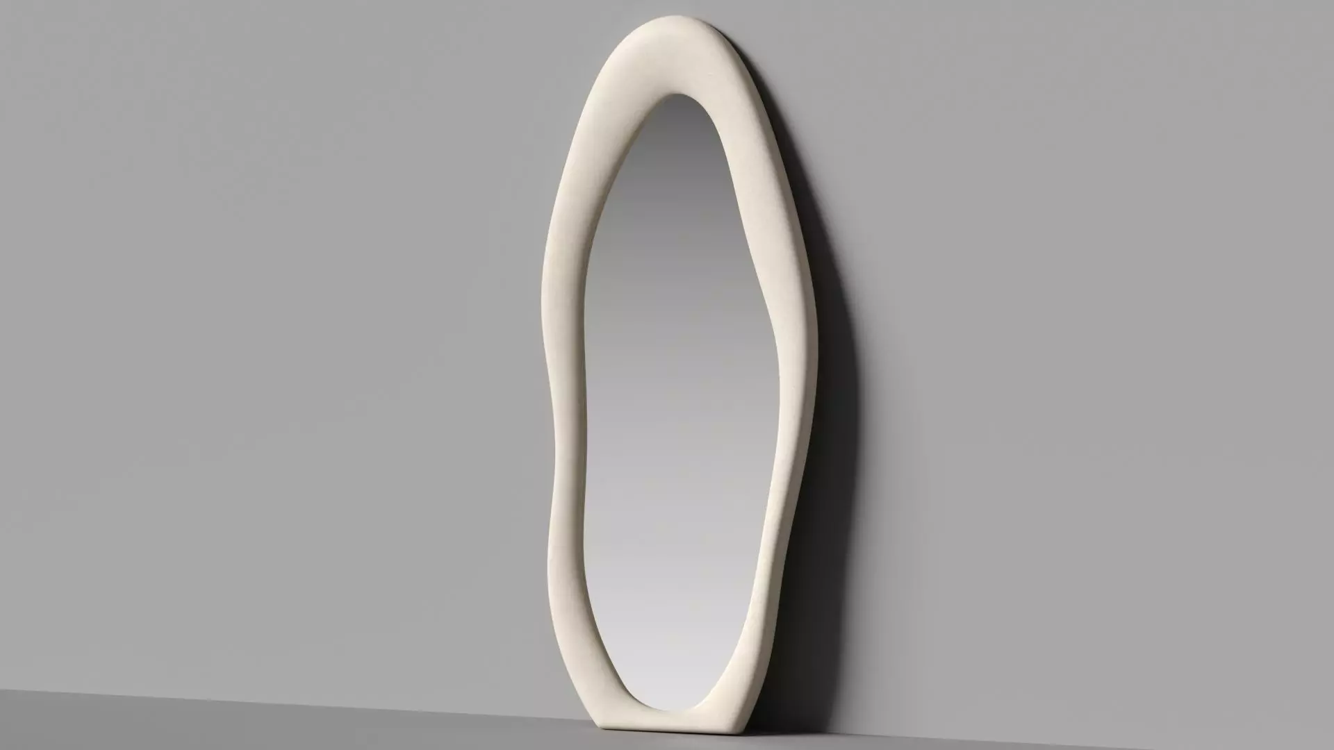 Amon Irregular Floor Mirror By Wrought Studio - Wayfair 3D model_0