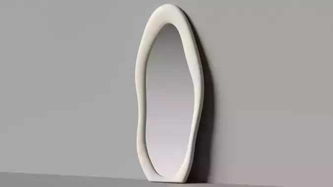 Amon Irregular Floor Mirror By Wrought Studio - Wayfair