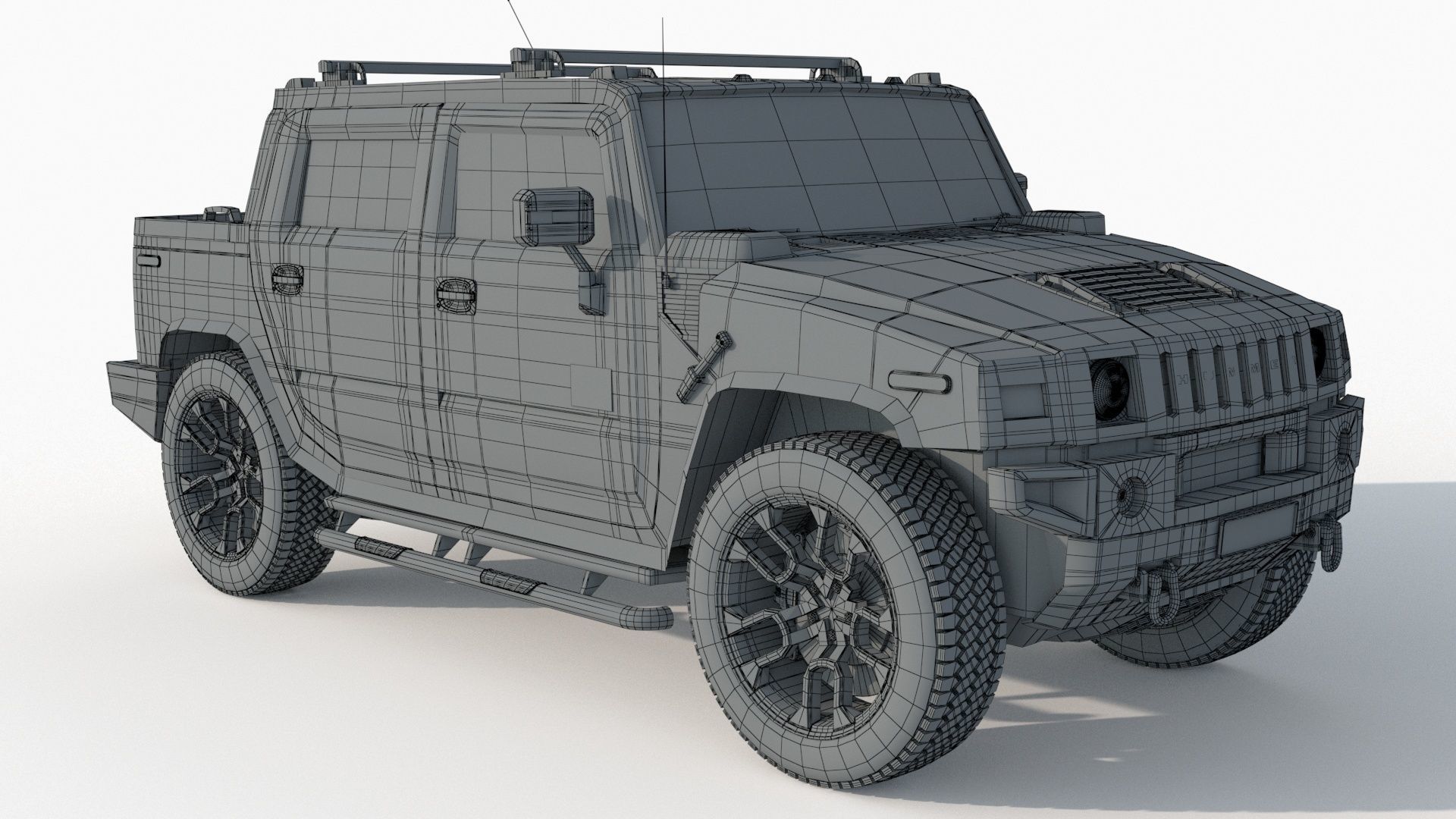 Hummer H 2 Sut 3D model_9
