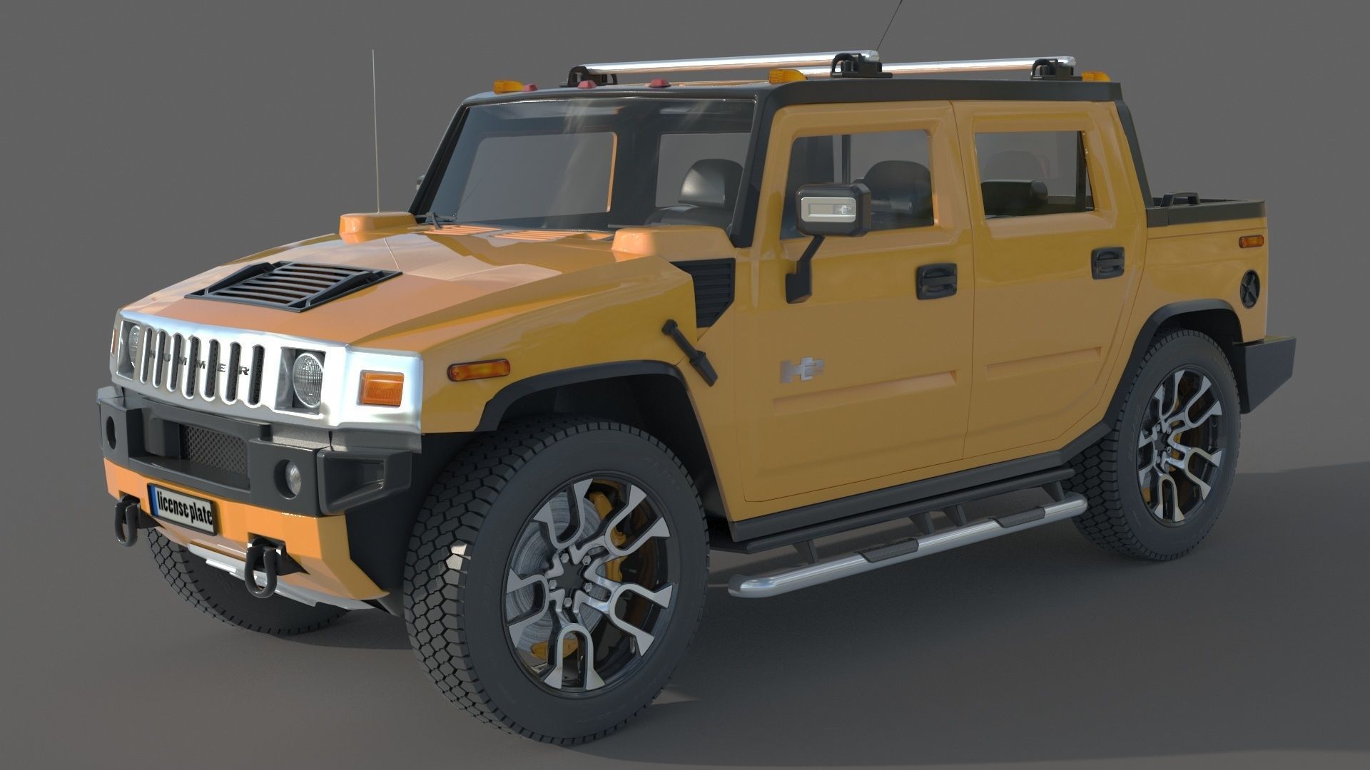 Hummer H 2 Sut 3D model_4