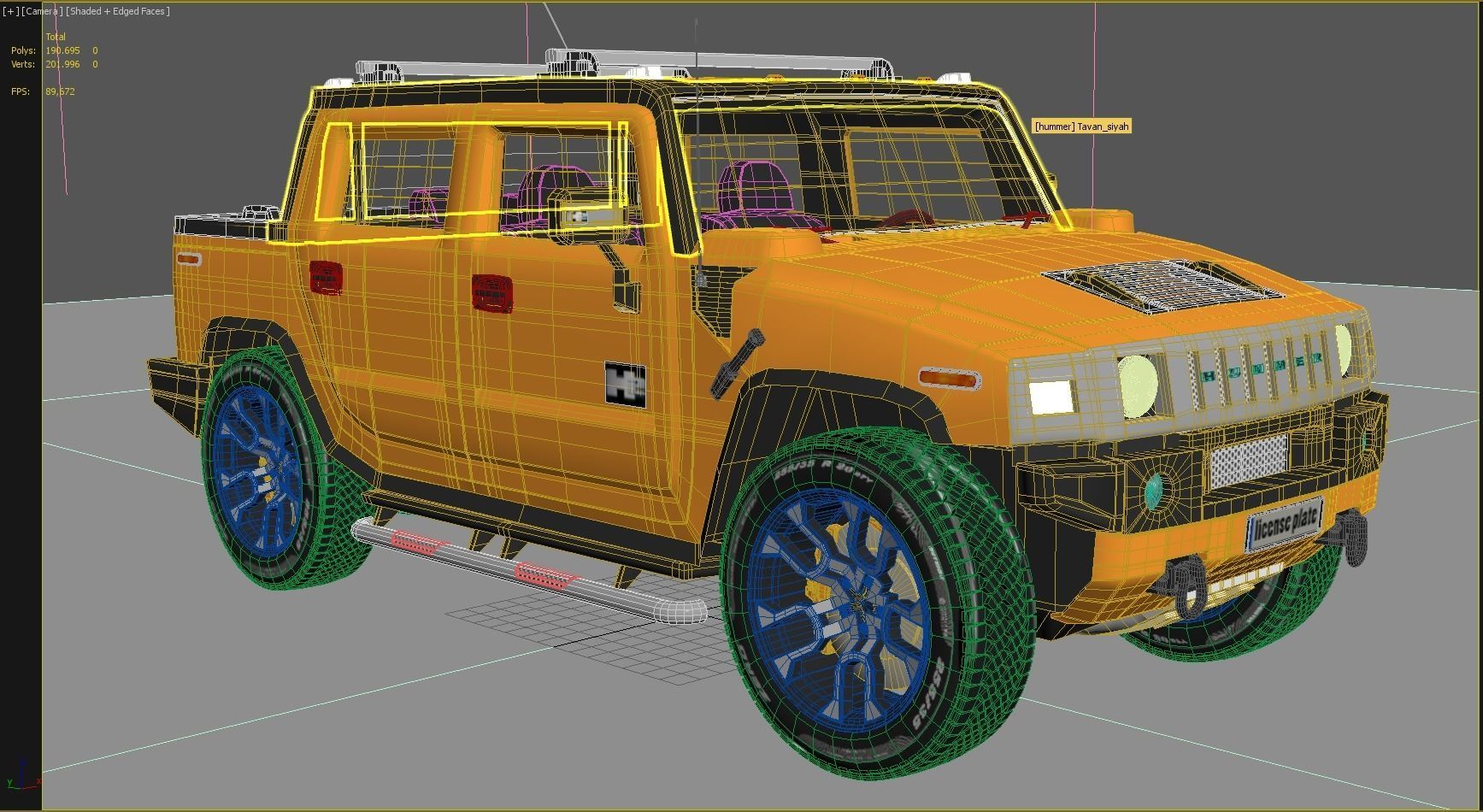 Hummer H 2 Sut 3D model_8
