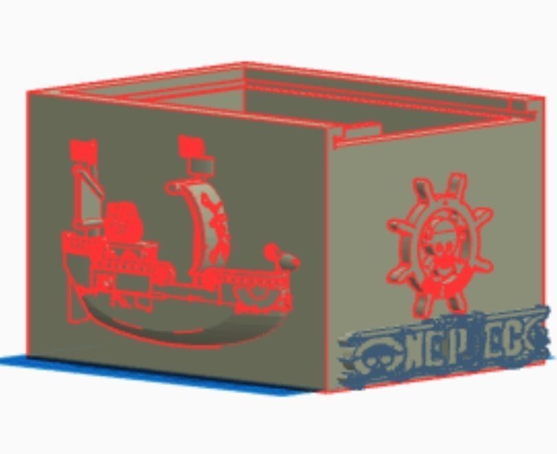 One Piece Card Game Box 3D print model_1