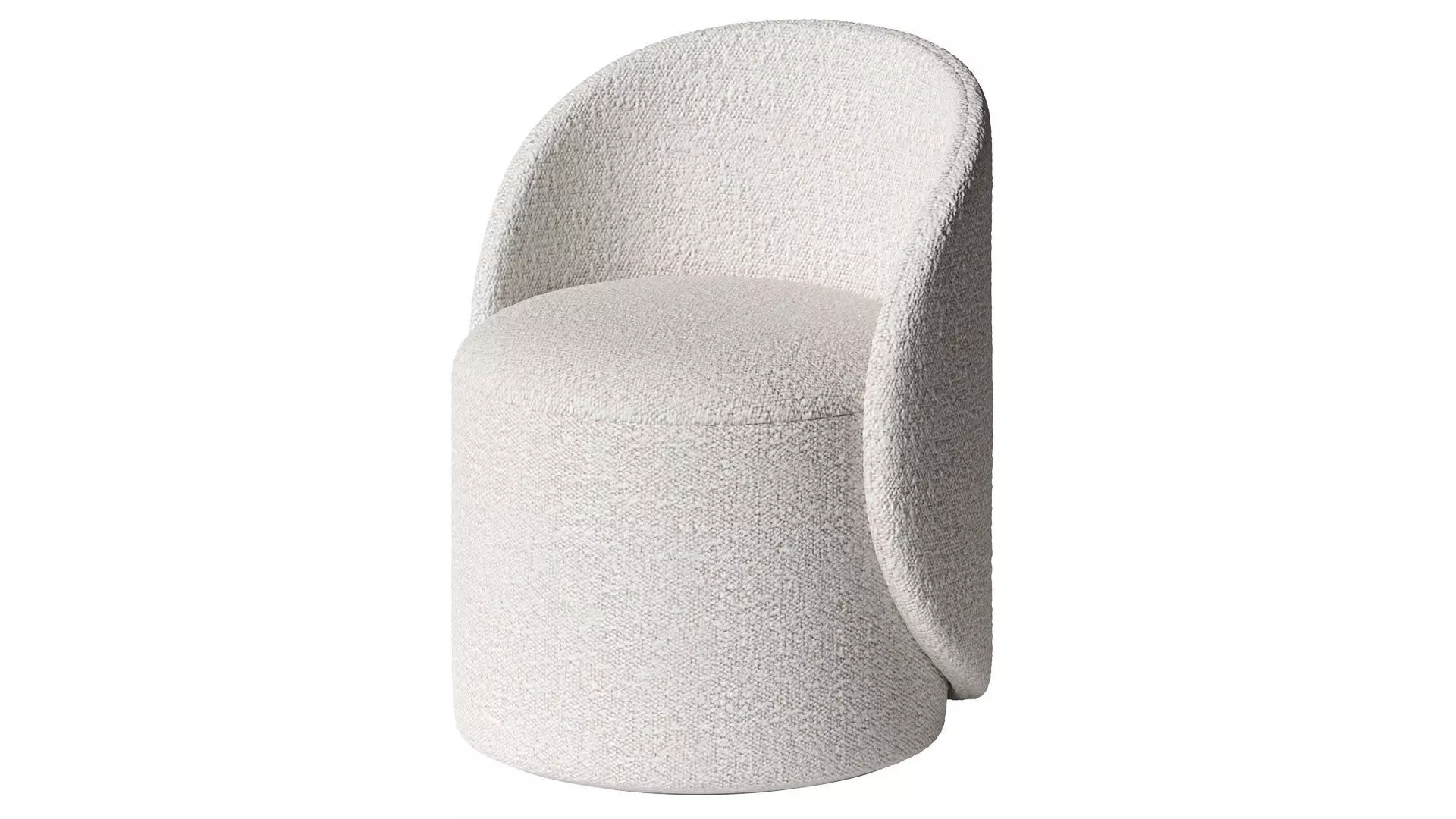 Nordic vanity stool by Charmydecor 3D model_0