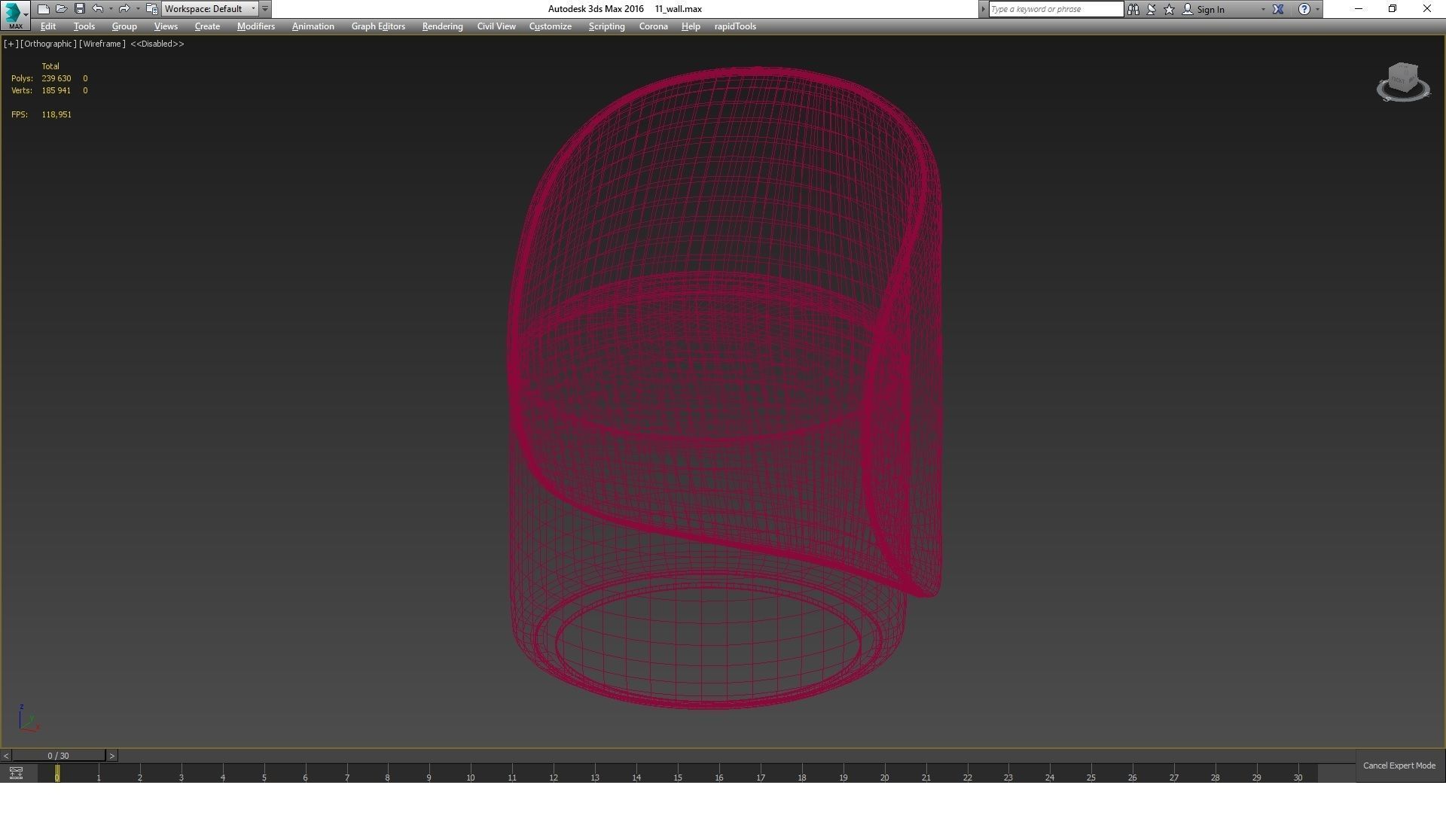 Nordic vanity stool by Charmydecor 3D model_6