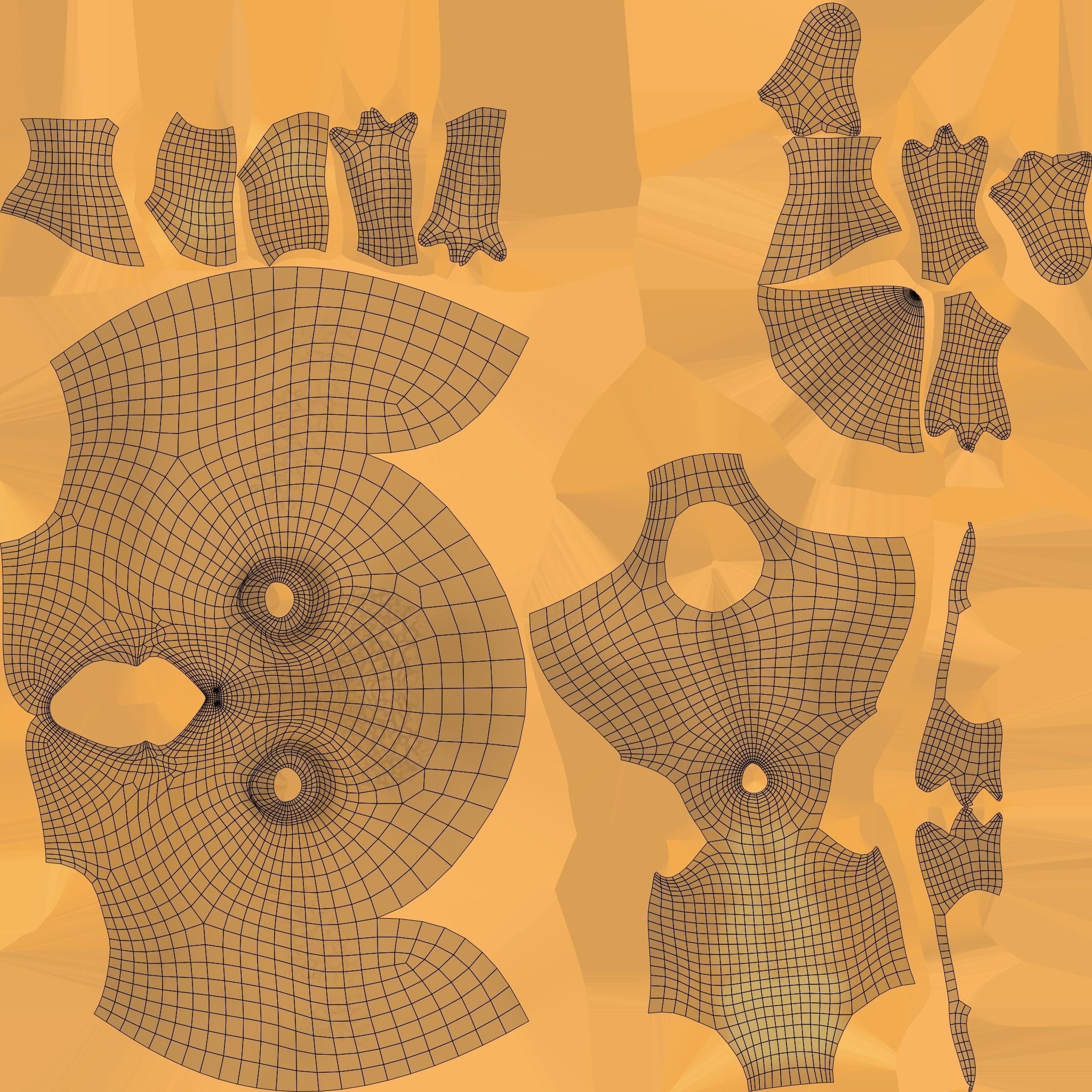 Cartoon dino  rigged 3D model_15