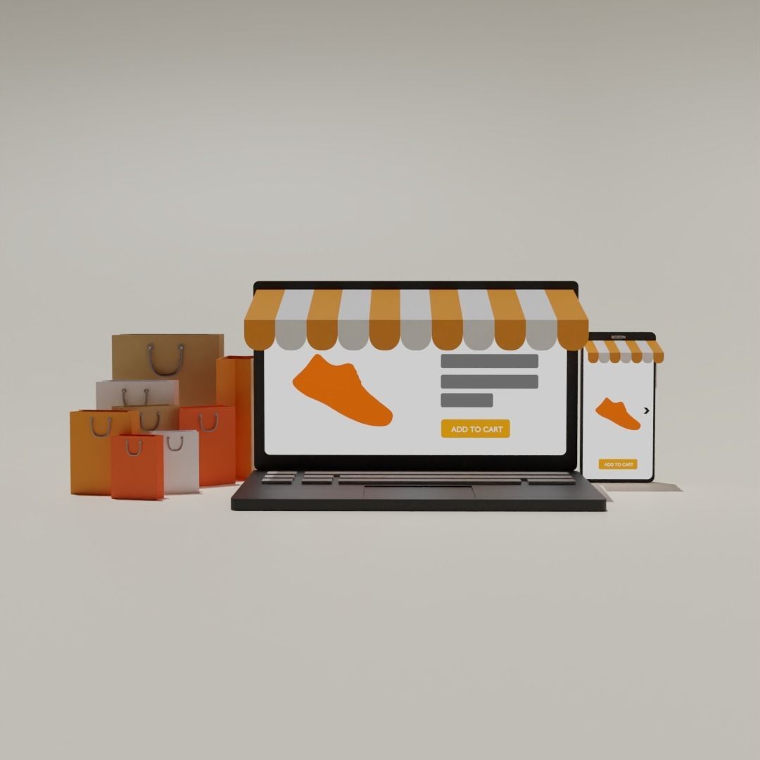Stylized UI Elements 3D model_1