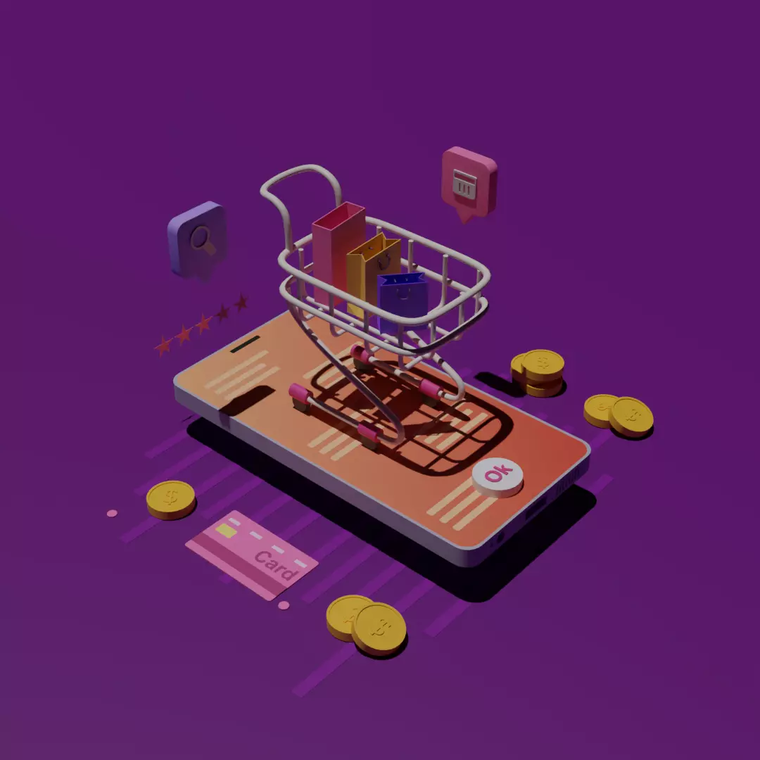 Stylized UI Elements 3D model_0